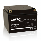 Аккумулятор 12 В, 26 А*ч (Delta DT1226)