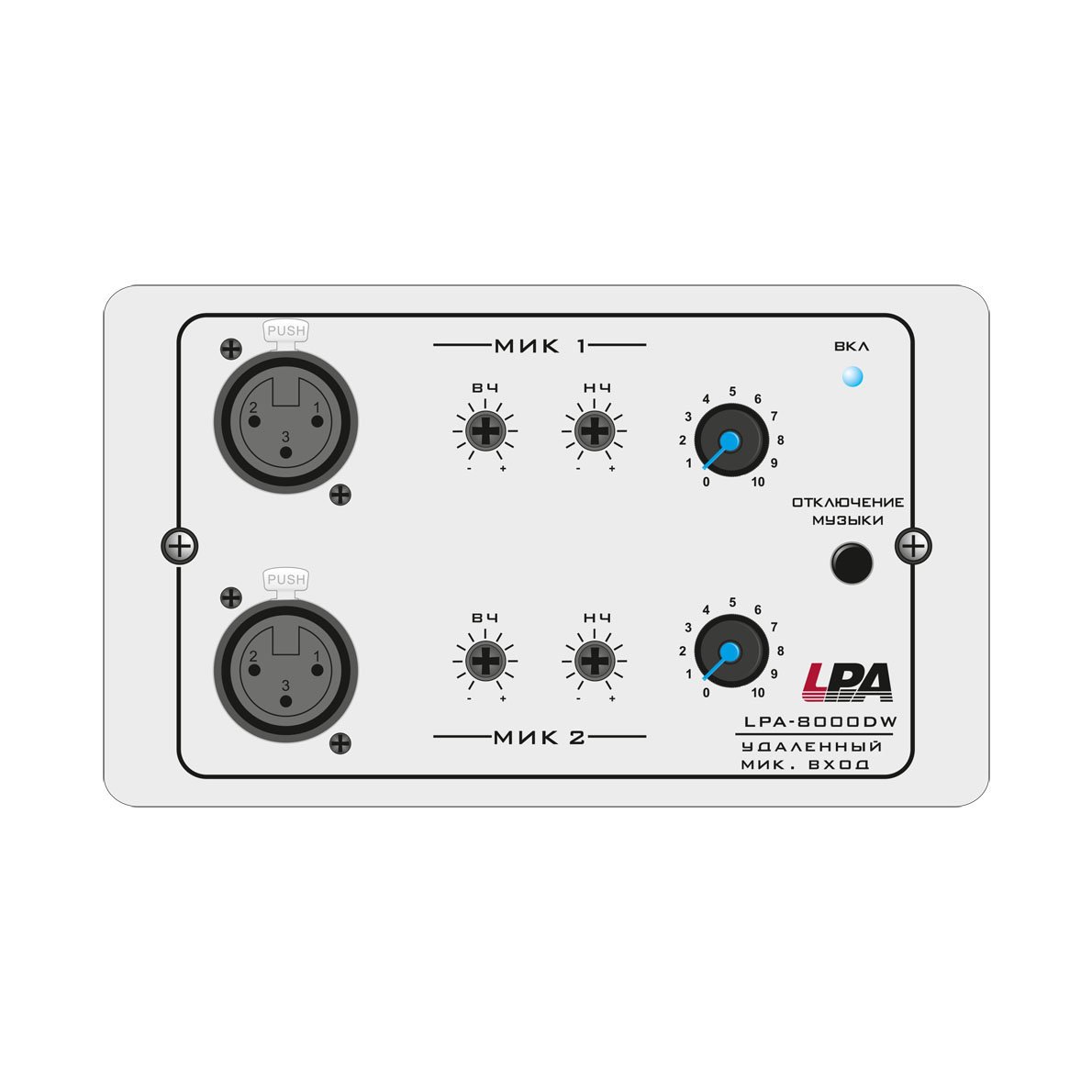 LPA-8000DW — Удаленный модуль микрофонных входов для LPA-MATRIX-8000