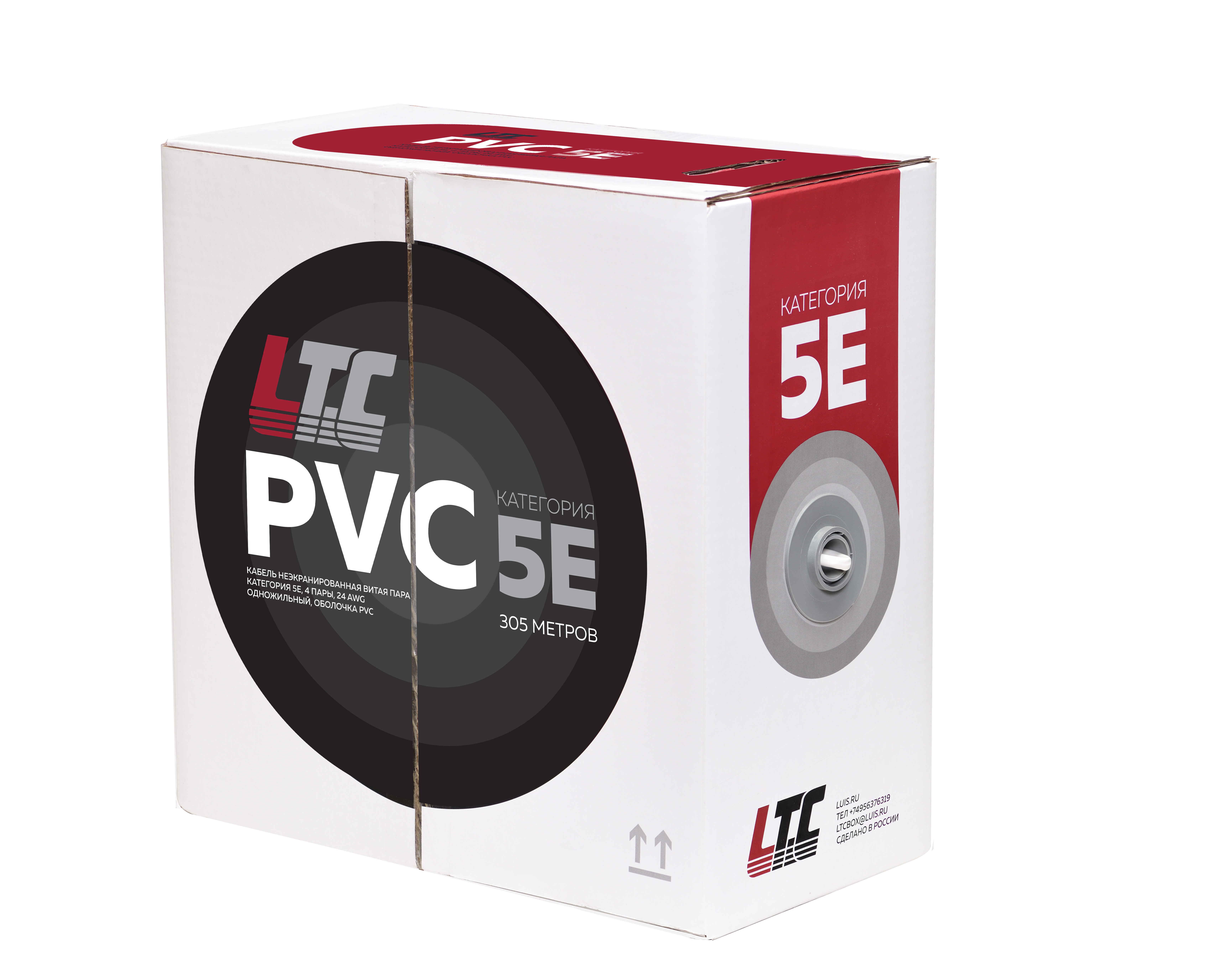 Кабель витая пара LTC CC-UUTP5eR-24IN-PVC-WH-305 LS712132