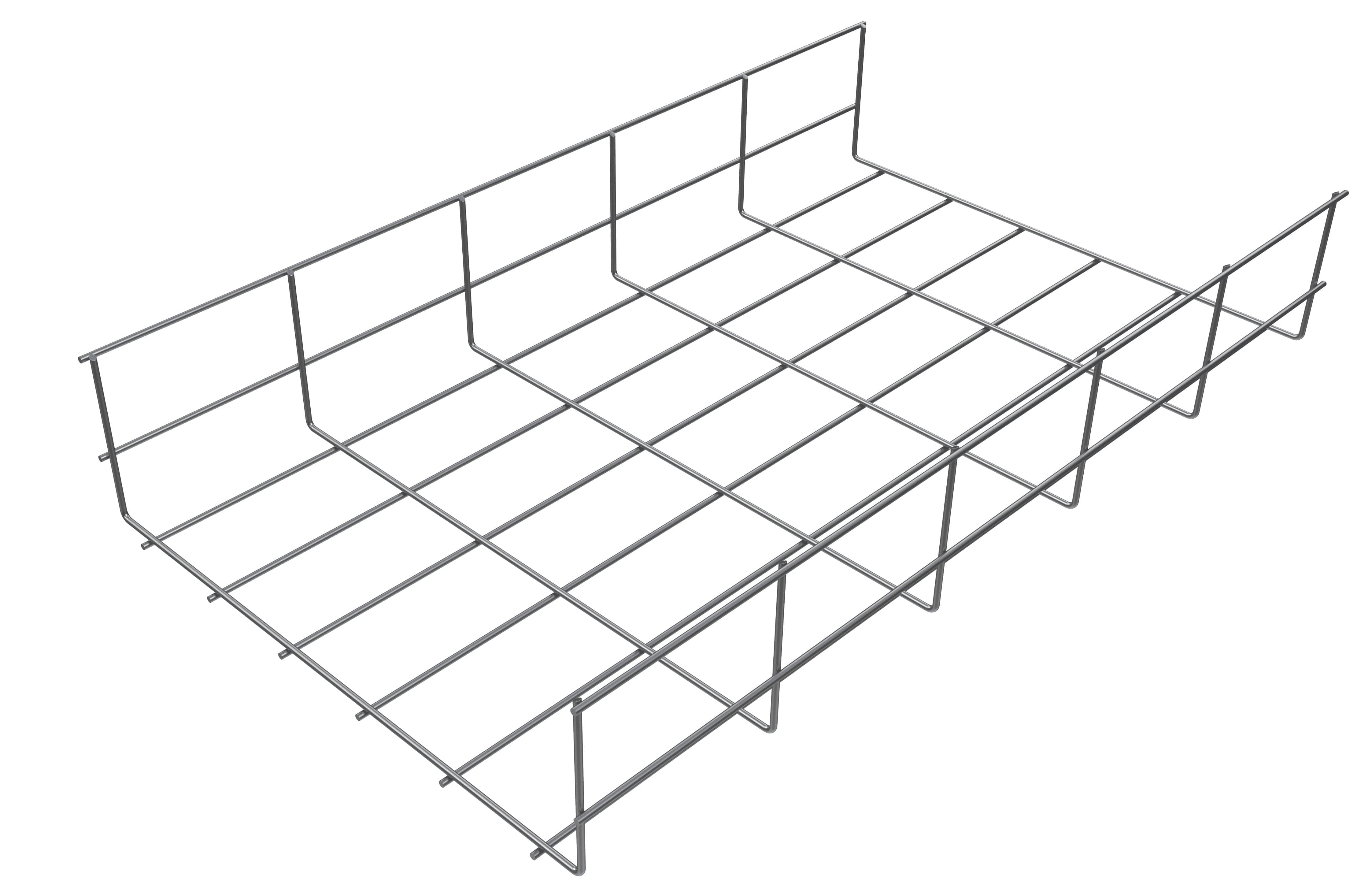 Проволочный лоток усиленный, 80х100х3000х5 мм PL-PLU-80x100x3000x5-MS