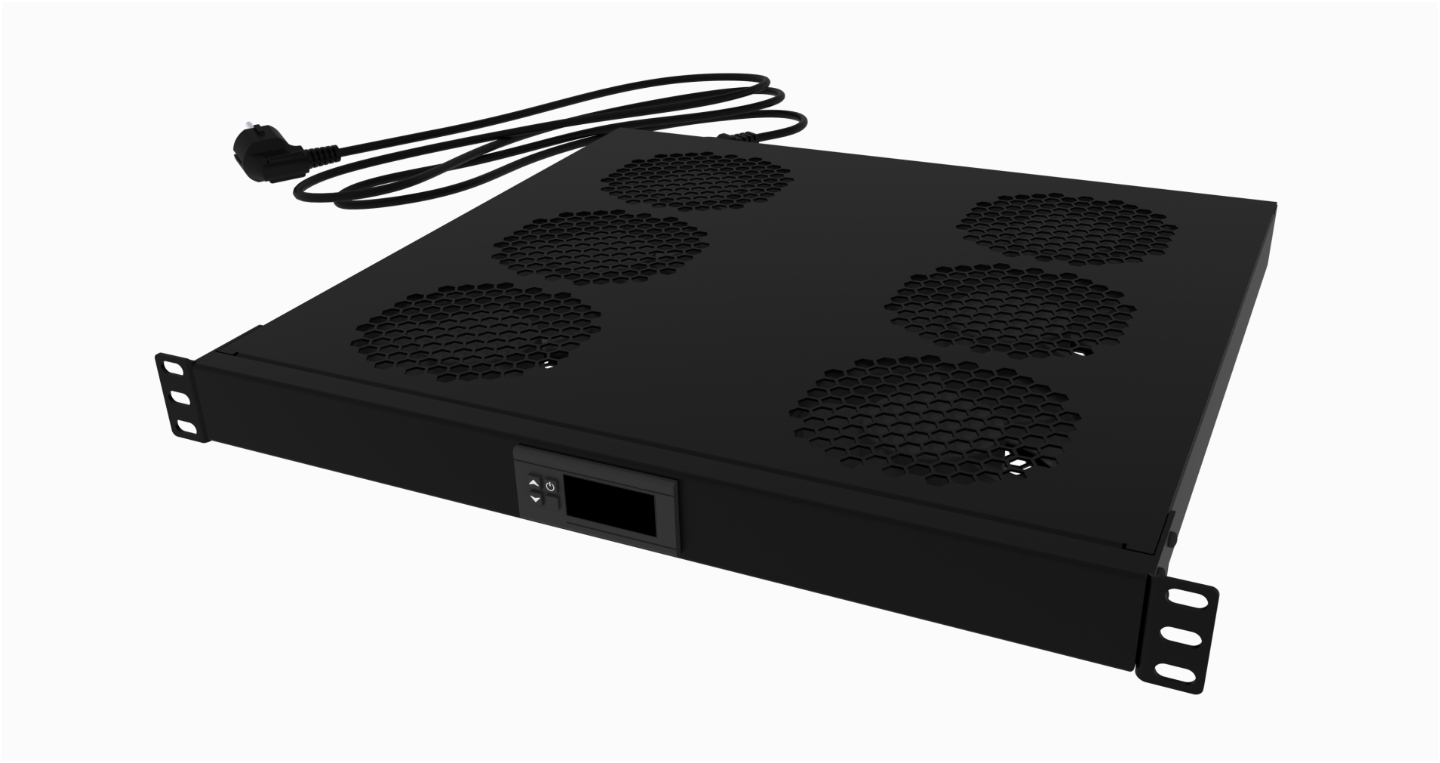 Панель вентиляционная LTC TC-FAN6R-1U-MICR-RAL9005 LS986327