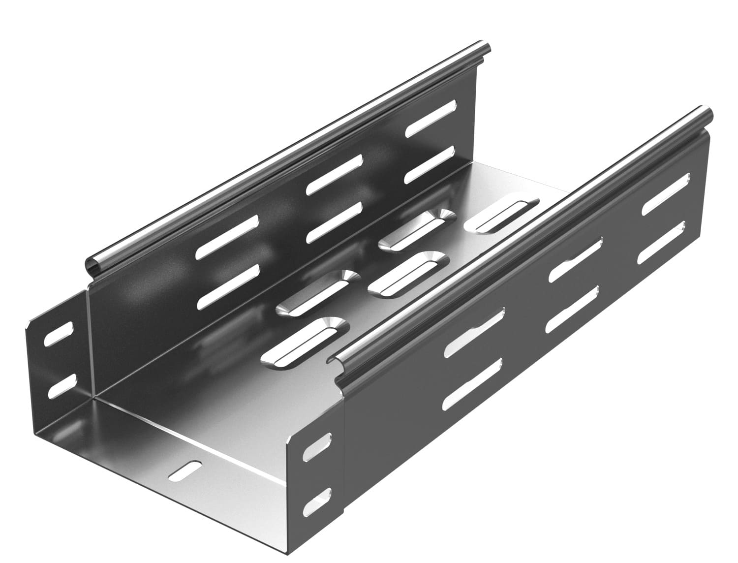 Лоток перфорированный, 100х50х3000х0.7 мм ML-LPM-100x50x3000x0.7-MS