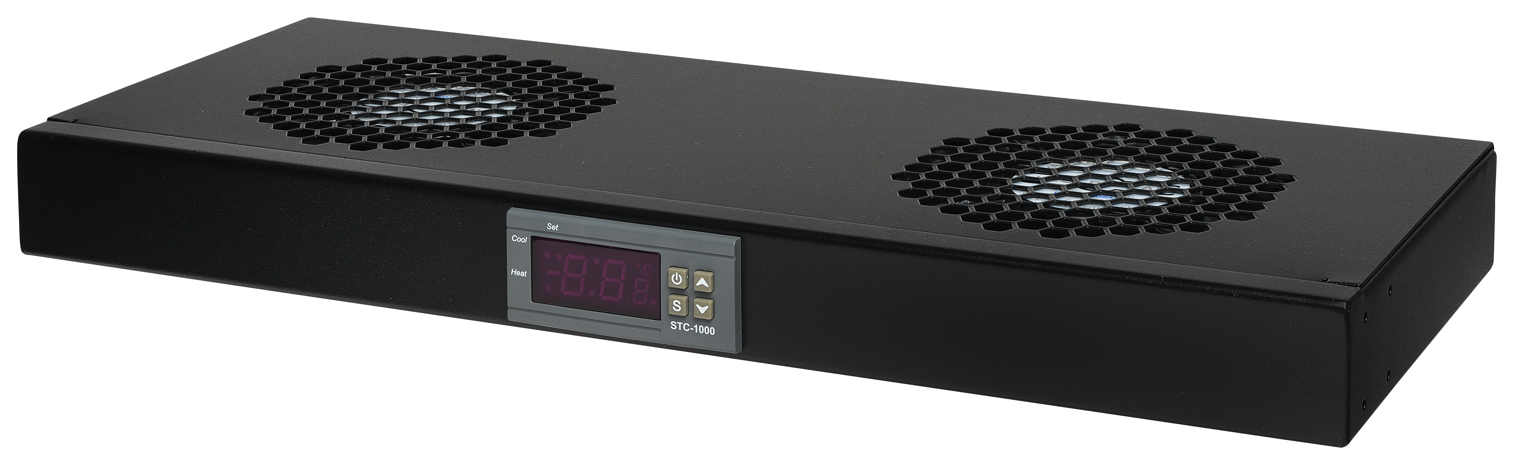 Панель вентиляционная LTC TC-FAN2R-1U-MICR-RAL9005 LS841895