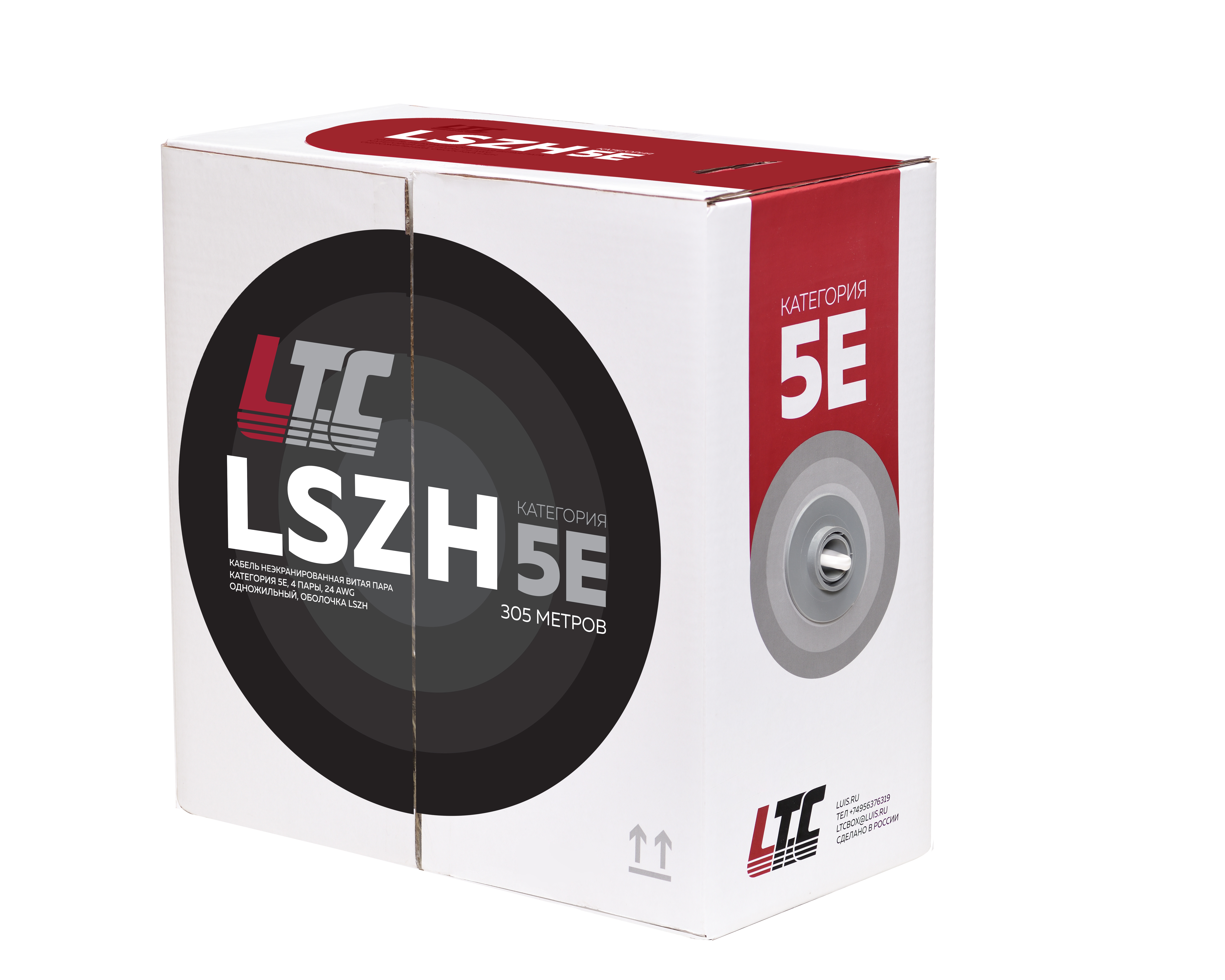 Кабель витая пара LTC CC-UUTP5eR-24IN-LSZH-WH-305 LS712133