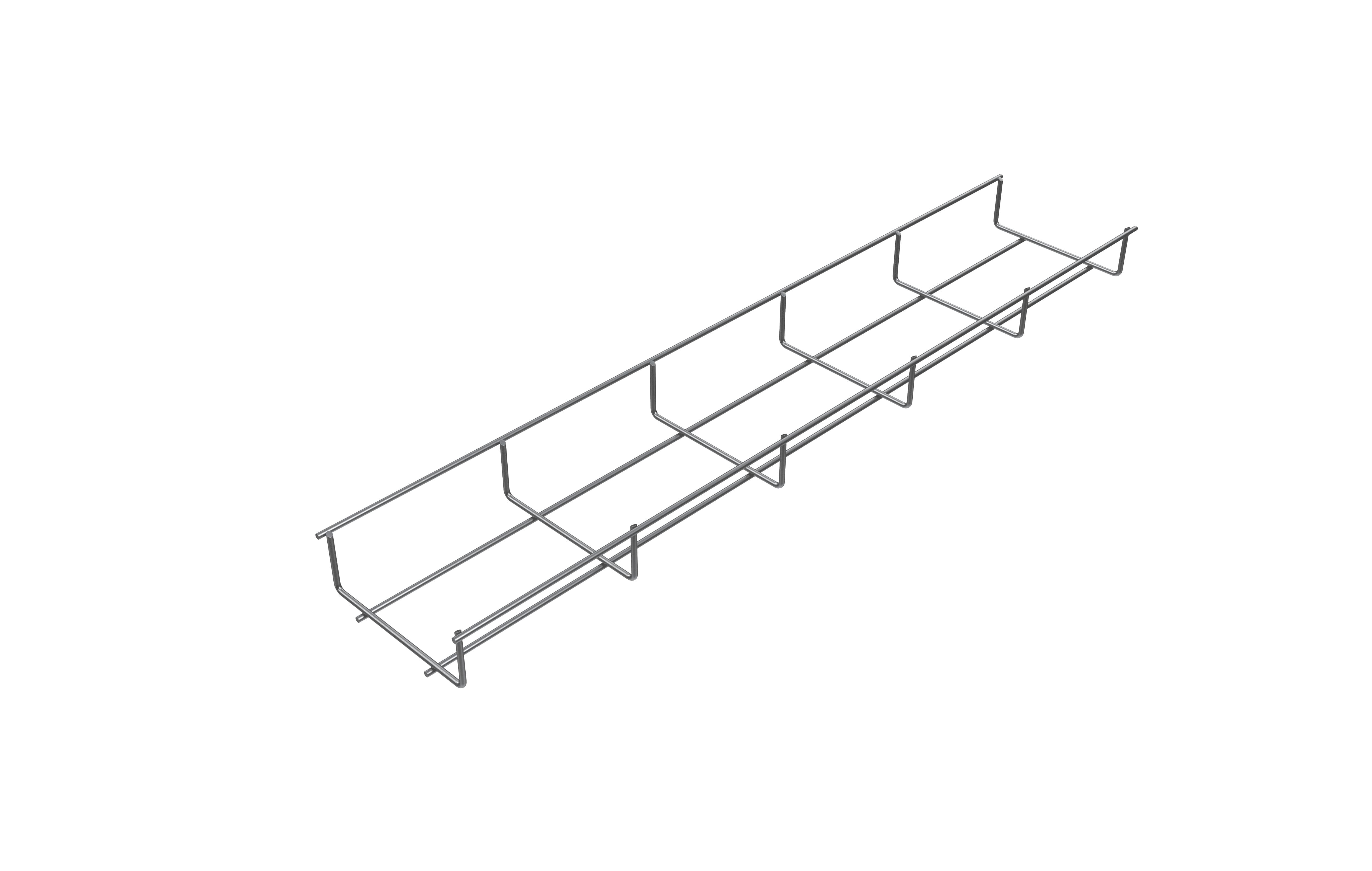 Проволочный лоток стандарт, 30х100х3000х4 мм PL-PLS-30x100x3000x4-MS