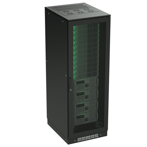 Шкаф разобранный напольный 19'' IT-CQE 42U 600х2000х600, двери перф/перф, RAL9005