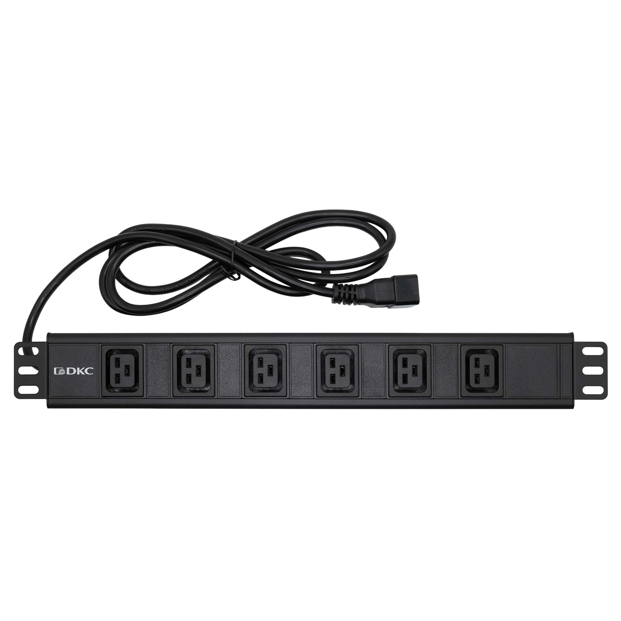 Блок распределения питания (PDU) 19" 16A, Вых:6 х C19, Вх:C20 х 2м