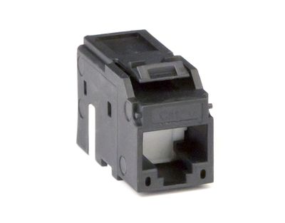Модуль Кейстоун (Keystone) RJ45 CAT5E неэкранированный(UTP), черный (форм-факторМС)