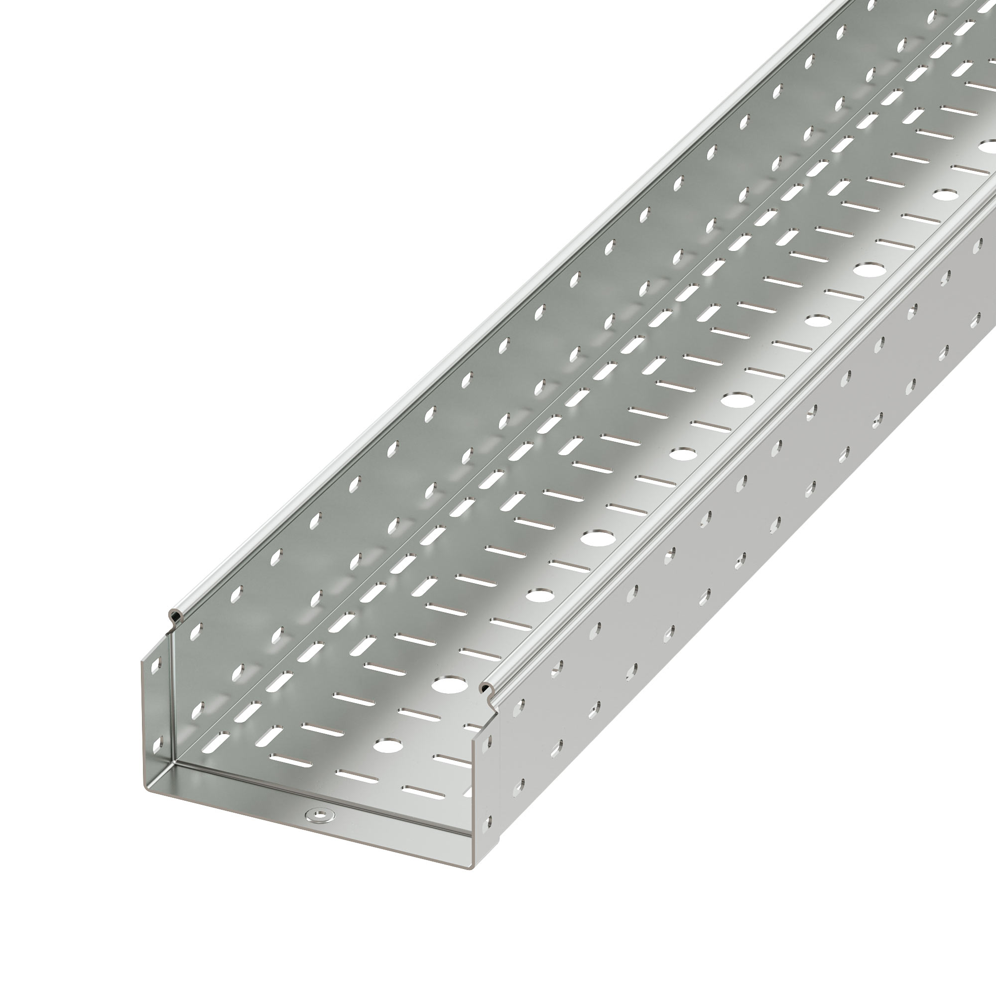 Лоток перфорированный 100x100х3000, 2 мм