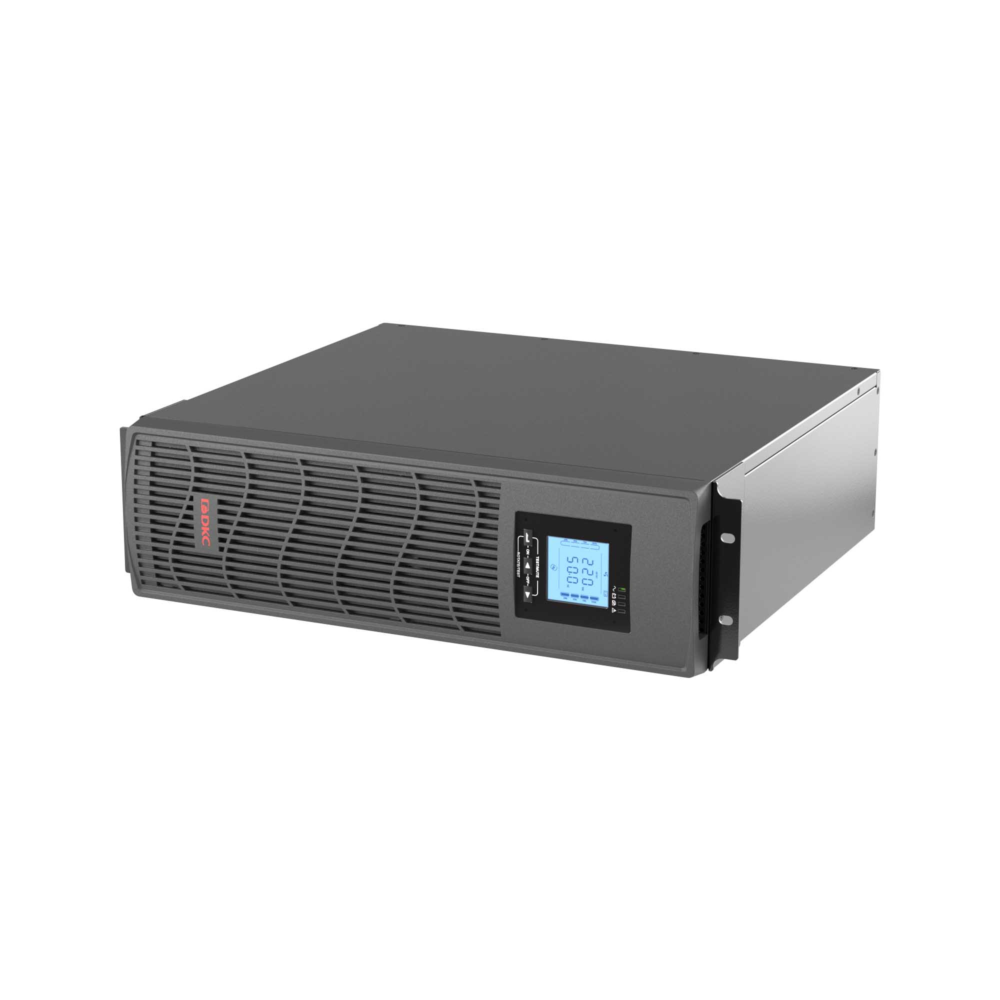 Линейно-интерактивный ИБП ДКС серии Инфо Рэкмаунт Про (Info Rackmount Pro), 2000 ВА/1600Вт,1/1, USB, RJ45, 6xIEC C13, Rack 3U, SNMP/AS400 slot, 3x9Aч