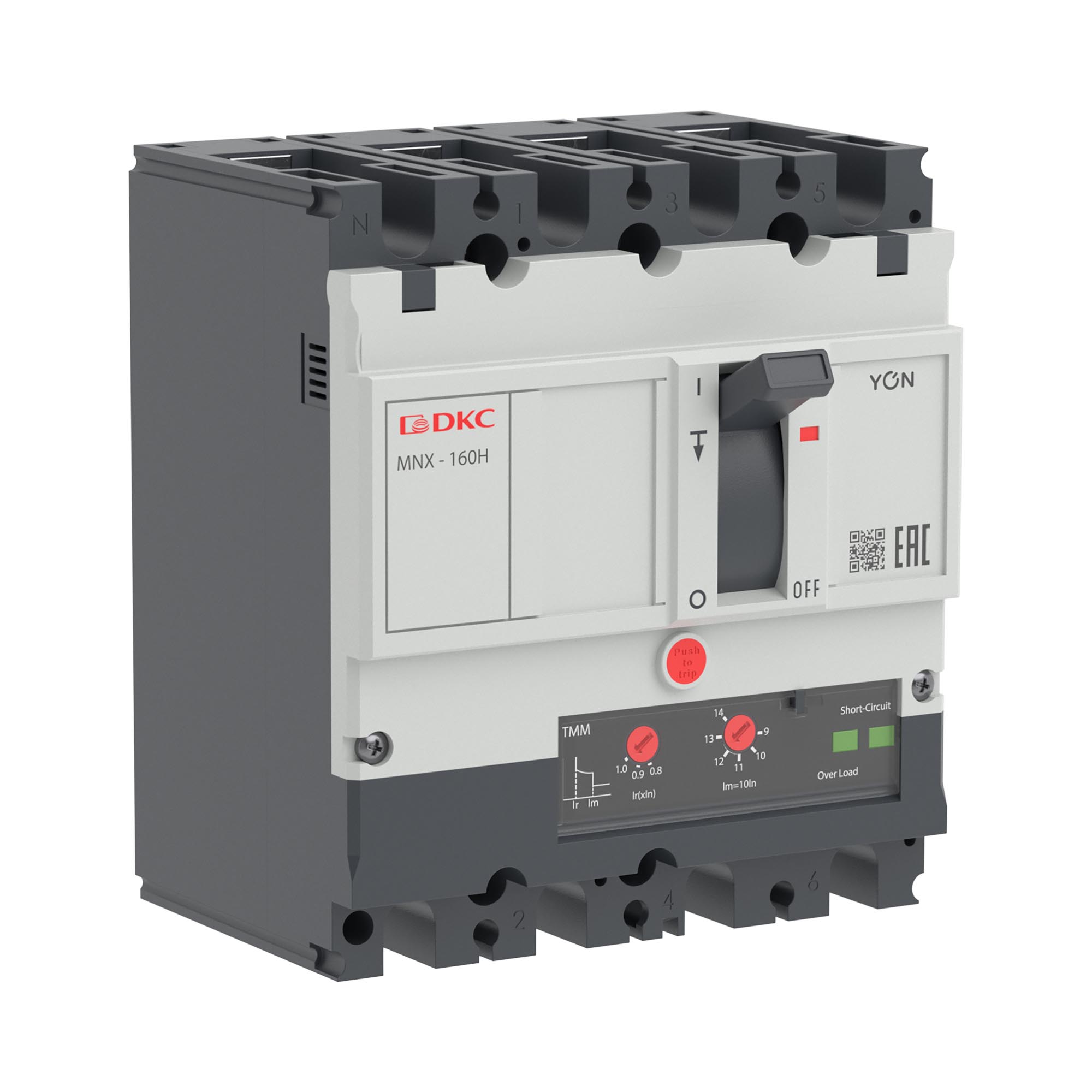 Авт. выкл. YON pro MNX160H 3N 160A 150kA при AC415V расц. TMM