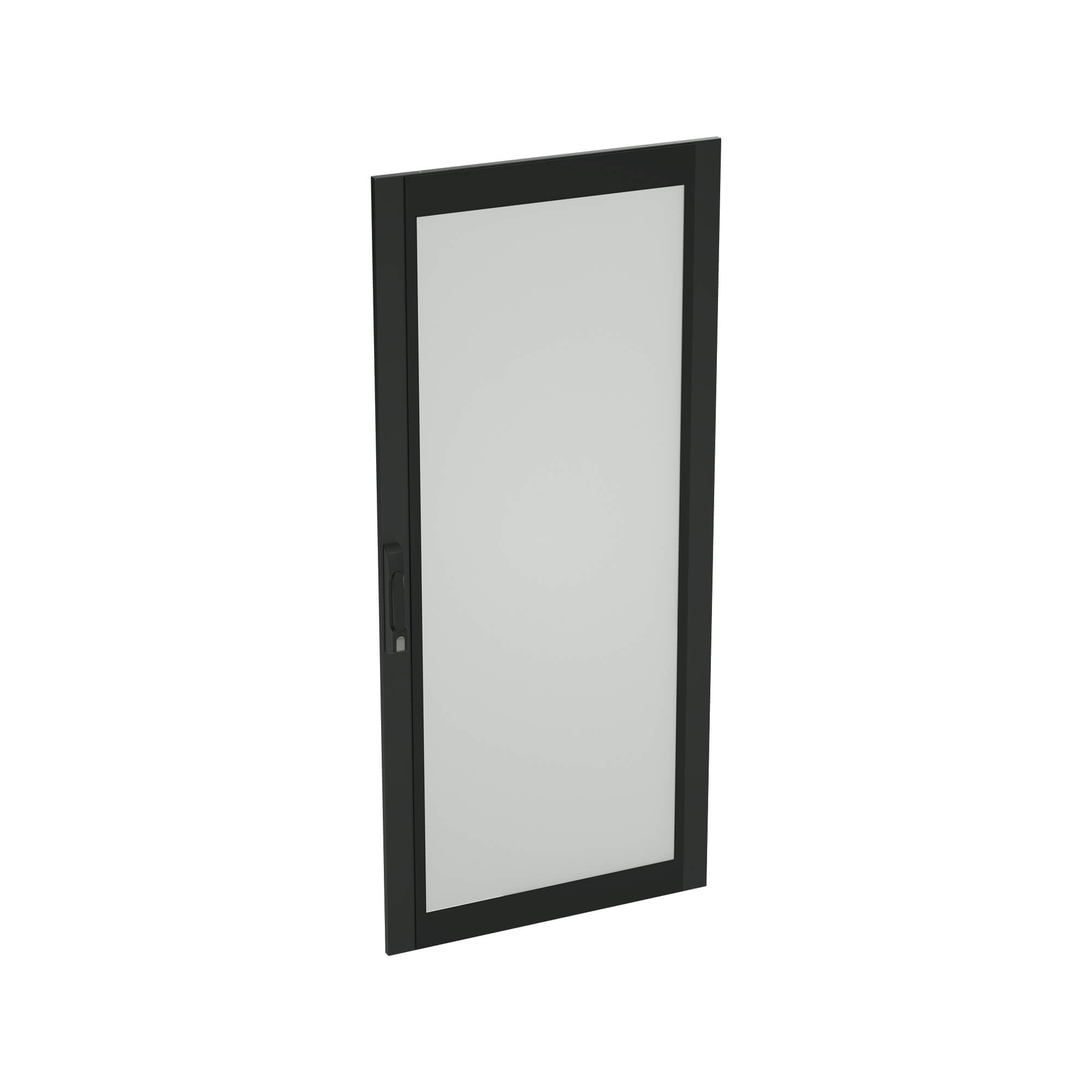Дверь со стеклом для IT-CQE 1200x600, RAL7035
