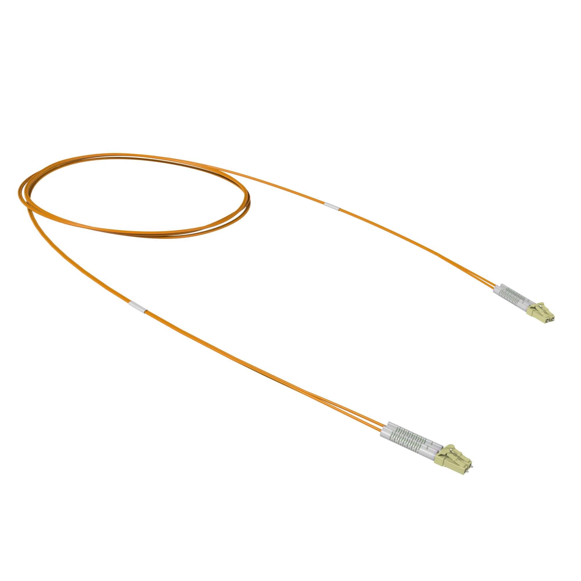 Оптический коммутационный шнур двухволоконный (Duplex) flexible boot LC/UPC - LC/UPC 50/125 (OM2), 2 м