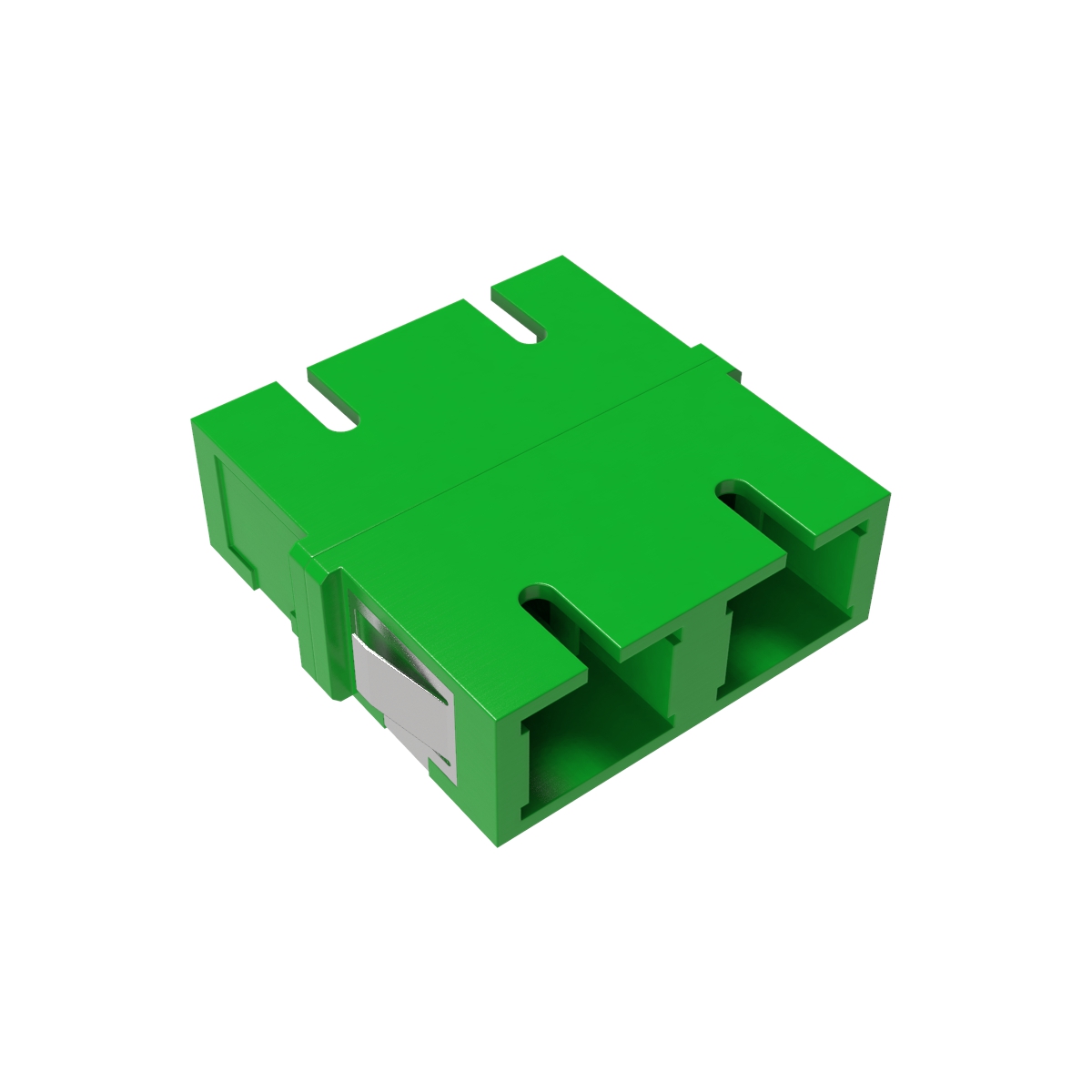 Адаптер SC/APC-двухволоконный (Duplex) TOP, OS2, зеленый