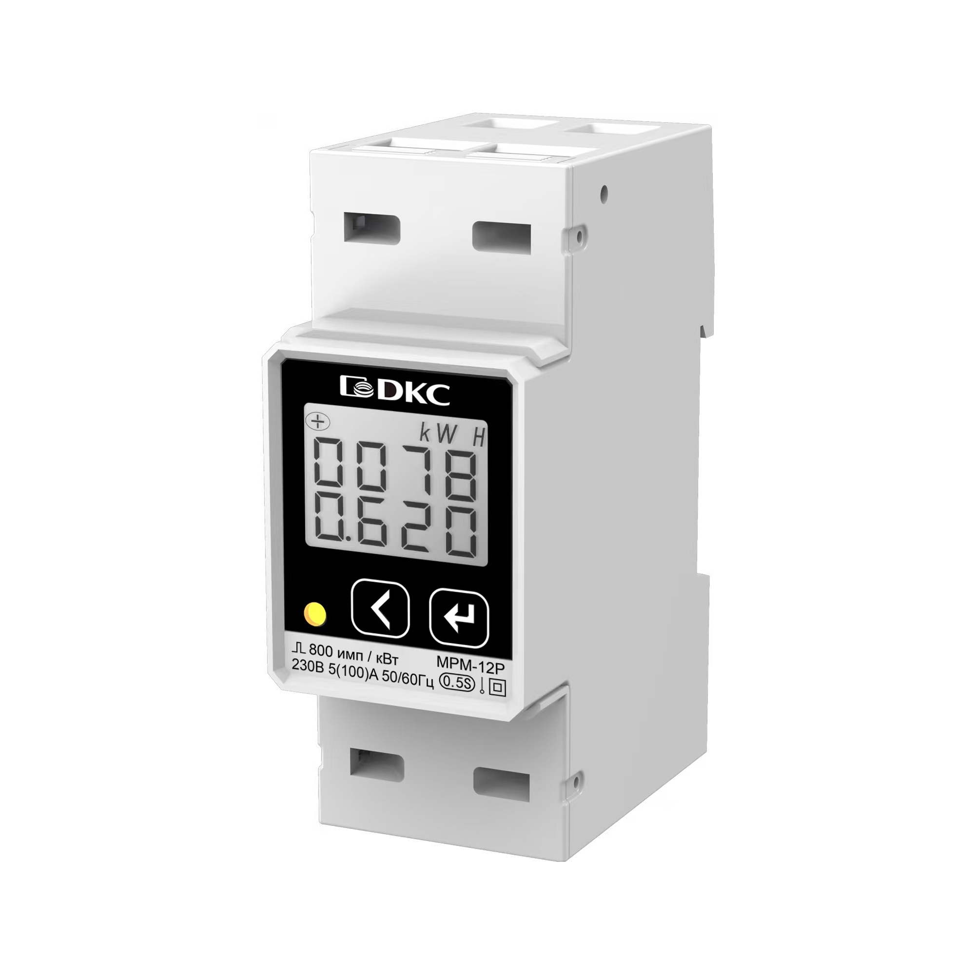 Многофункциональное измерительное устройство МРМ, RS-485, LCD дисплей,однофазный на DIN-рейку