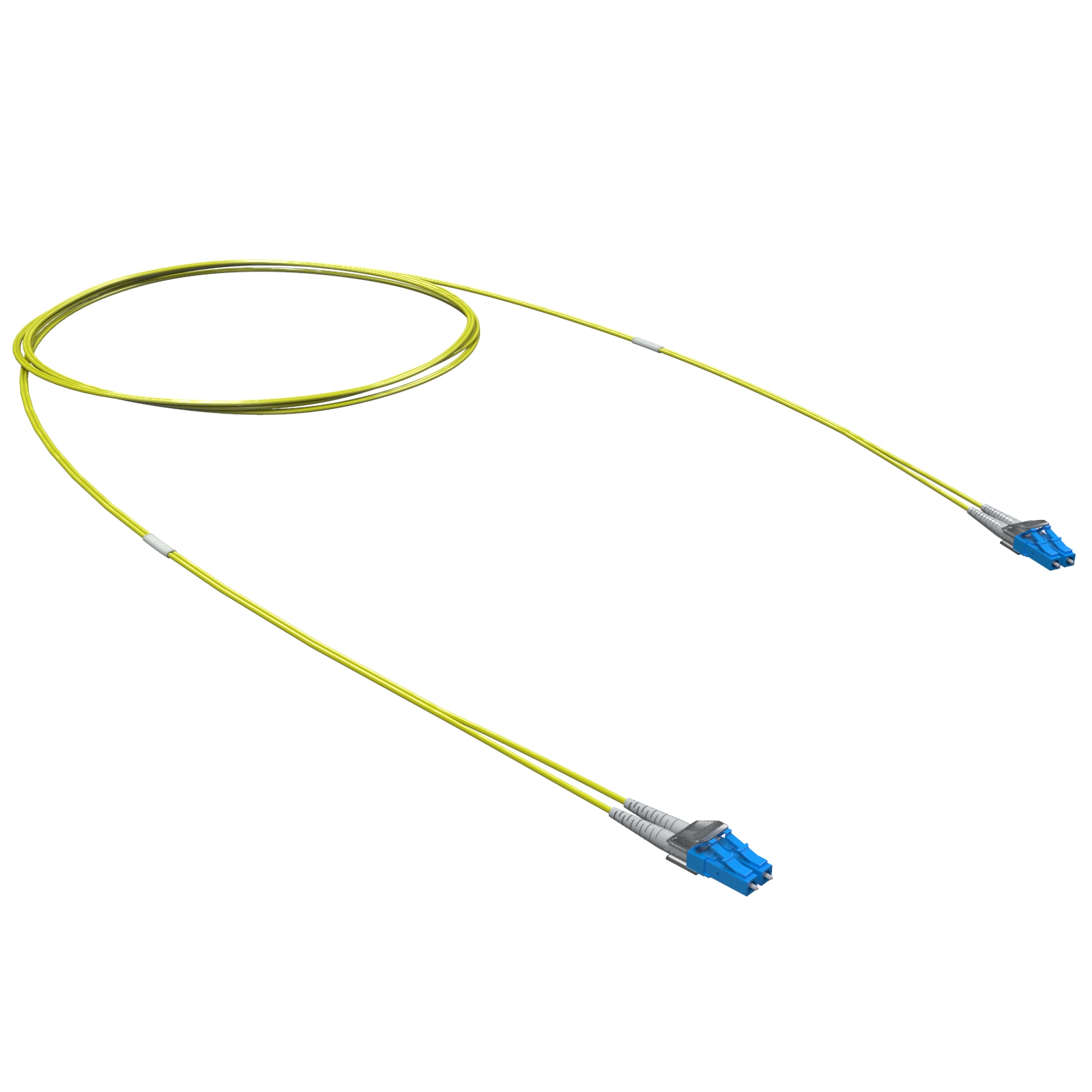 Оптический коммутационный шнур двухволоконный (Duplex) LC/UPC-LC/UPC, 9/125 (OS2), 1 м