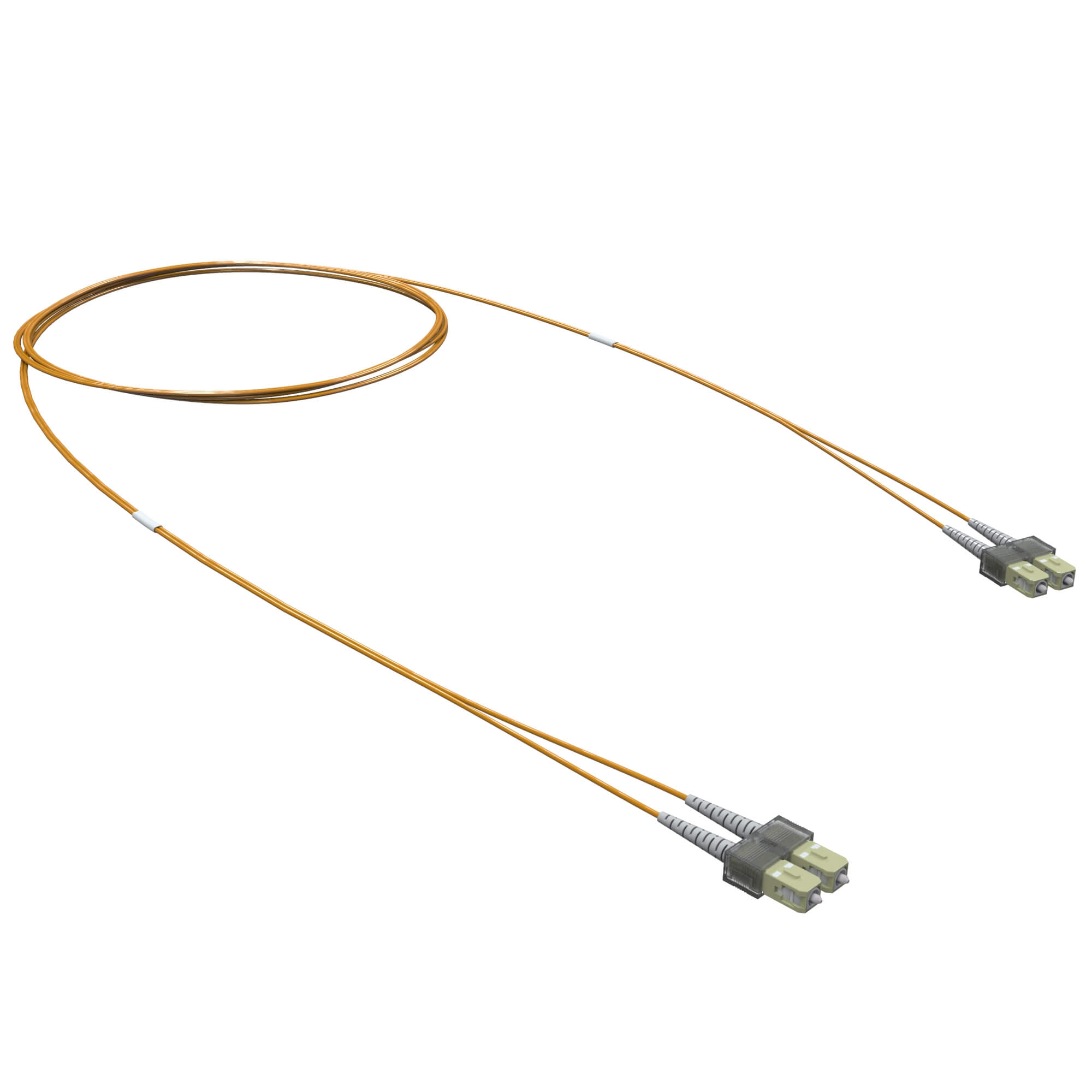 Оптический коммутационный шнур двухволоконный (Duplex) SC-UPC/SC-UPC, 50/125 OM2, 10 м