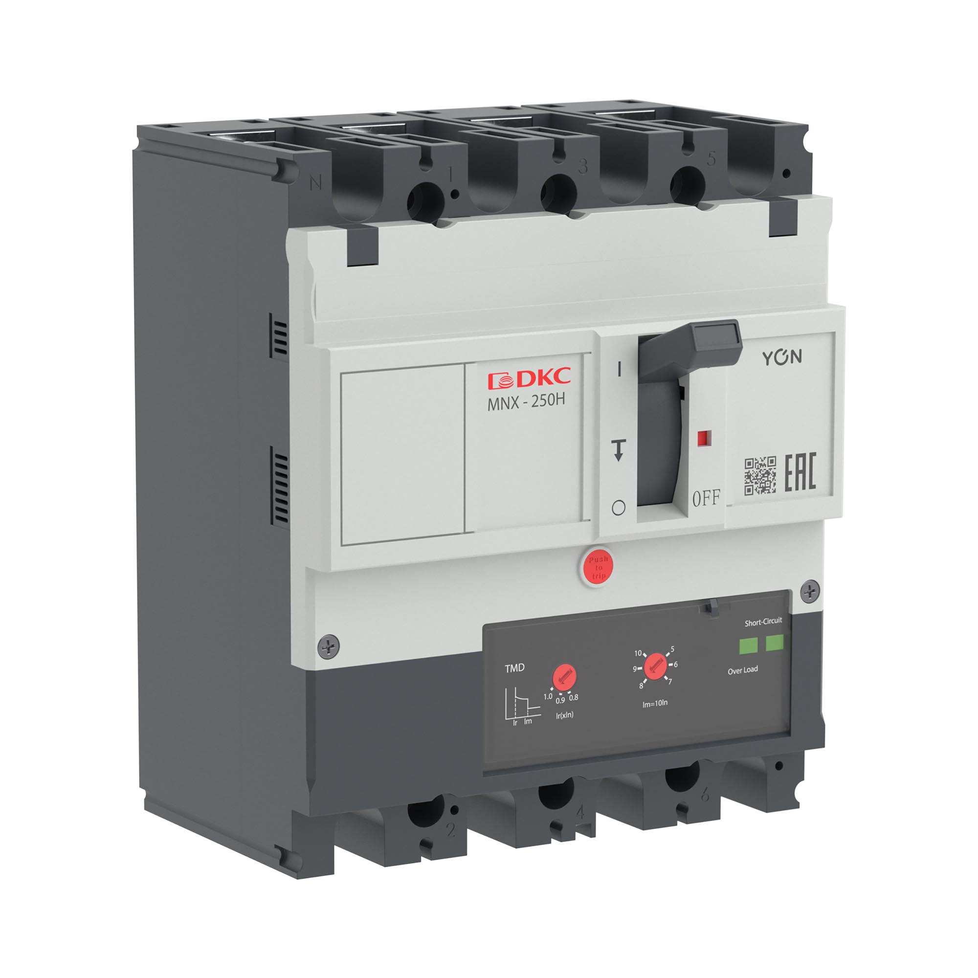 Авт. выкл. YON pro MNX250H 3N 200A 150kA при AC415V расц. TMD