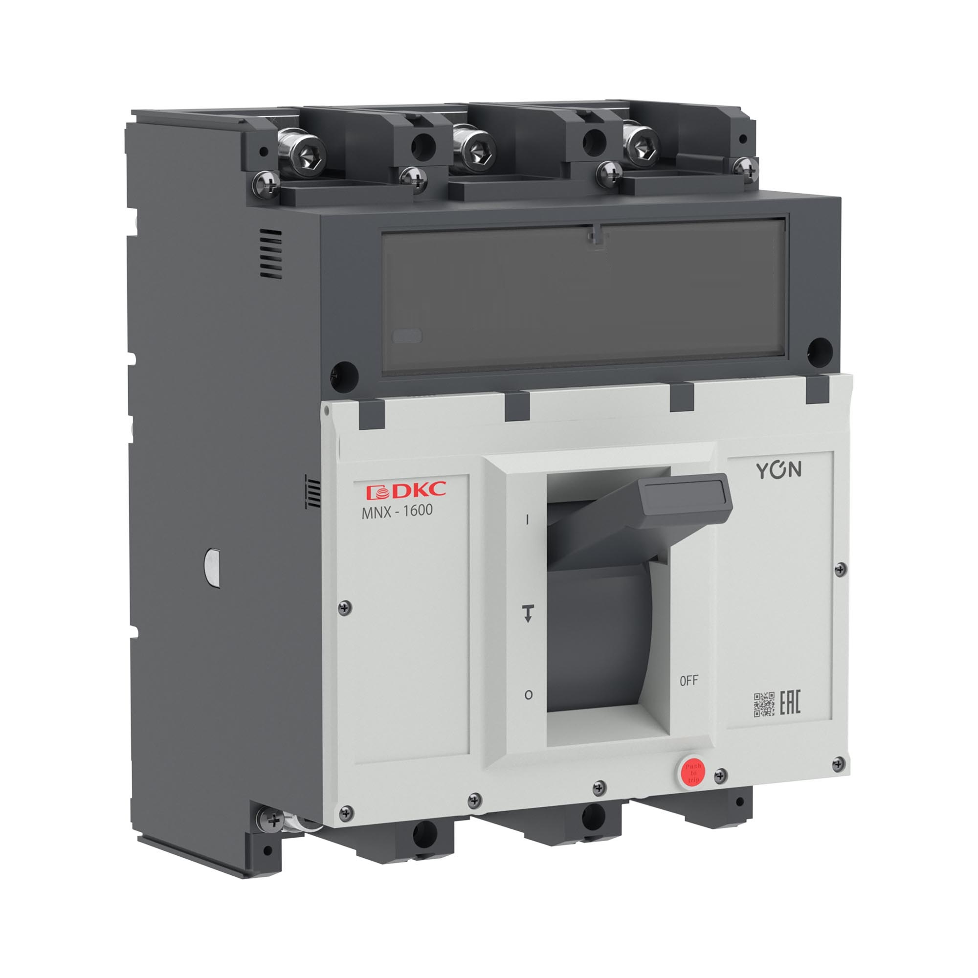 Авт. выкл. пост. тока YON pro MNX1600M 2P 1000A 70kA при DC500V расц. TMD DC