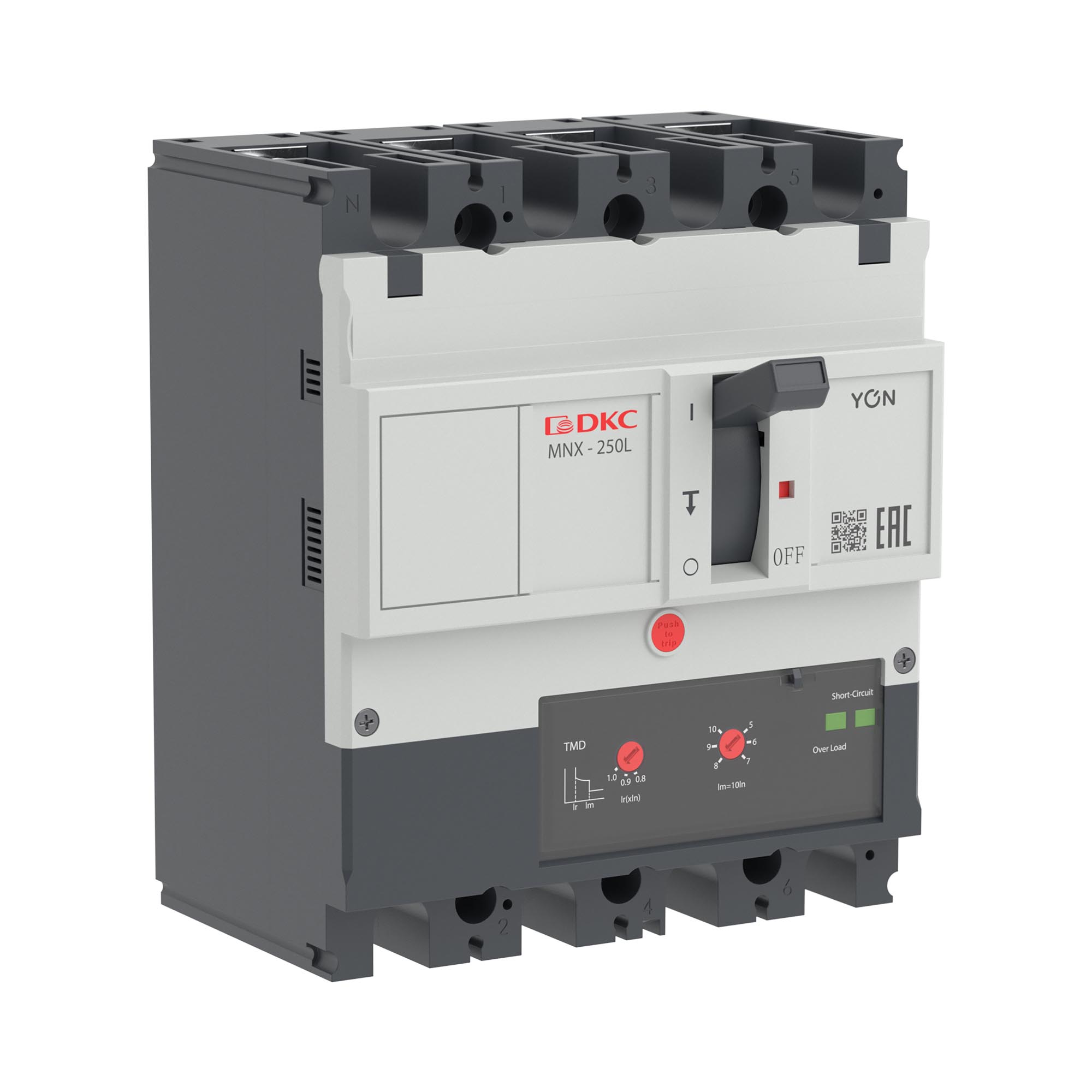 Авт. выкл. YON pro MNX250L 3N 200A 70kA при AC415V расц. TMD