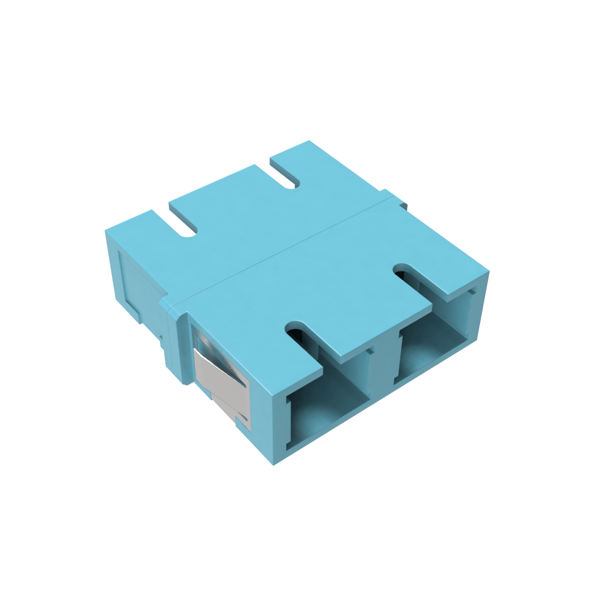 Адаптер SC/UPC-двухволоконный (Duplex) TOP, ОМ3, бирюзовый