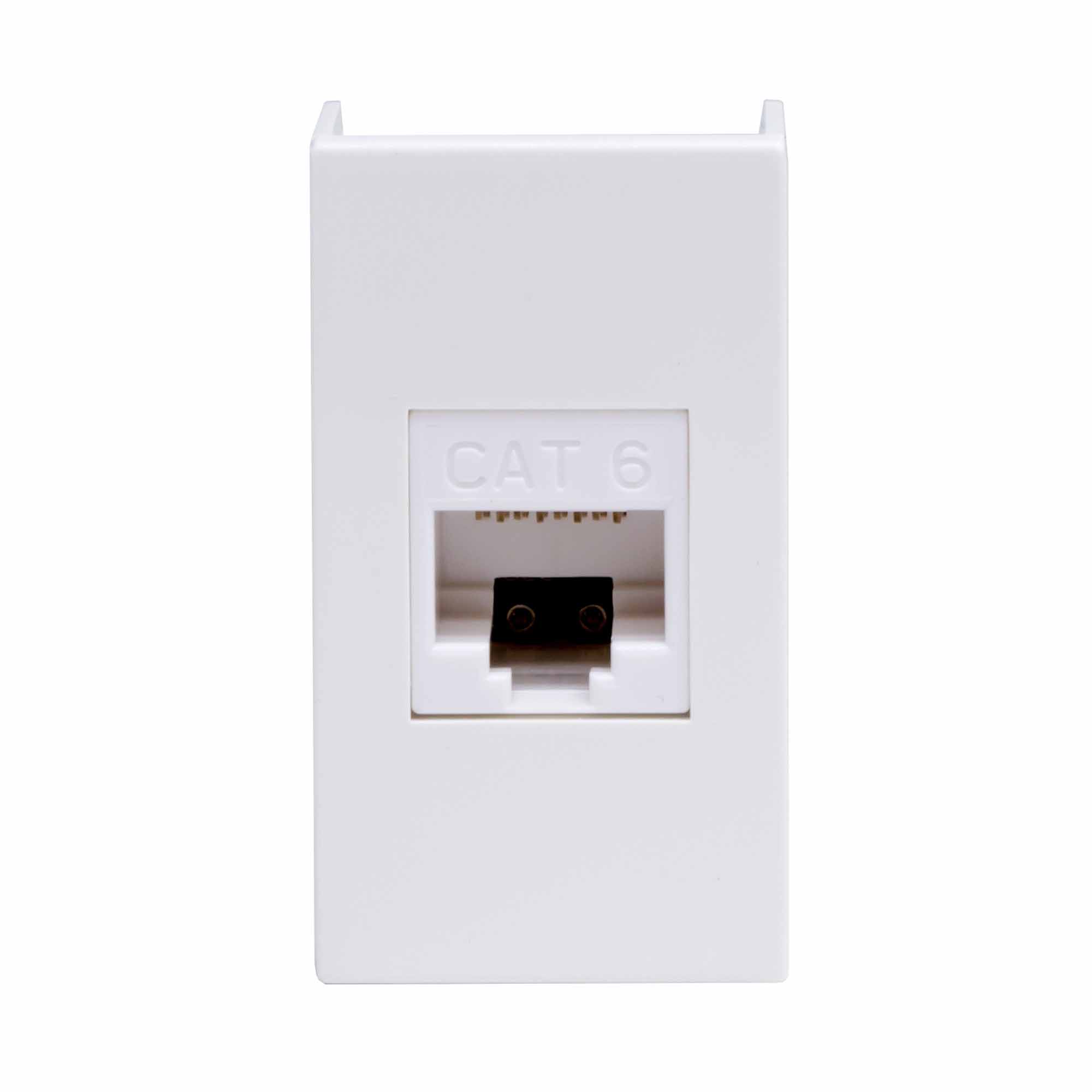 Розетка RJ-45 кат.6, ЭУИ Вива (Viva),1 мод.,сер
