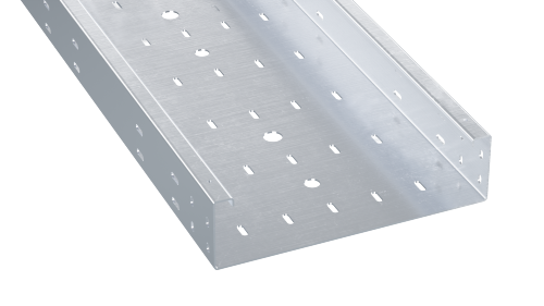 Лоток перфорированный 100x100х3000, 0,8 мм, AISI 304