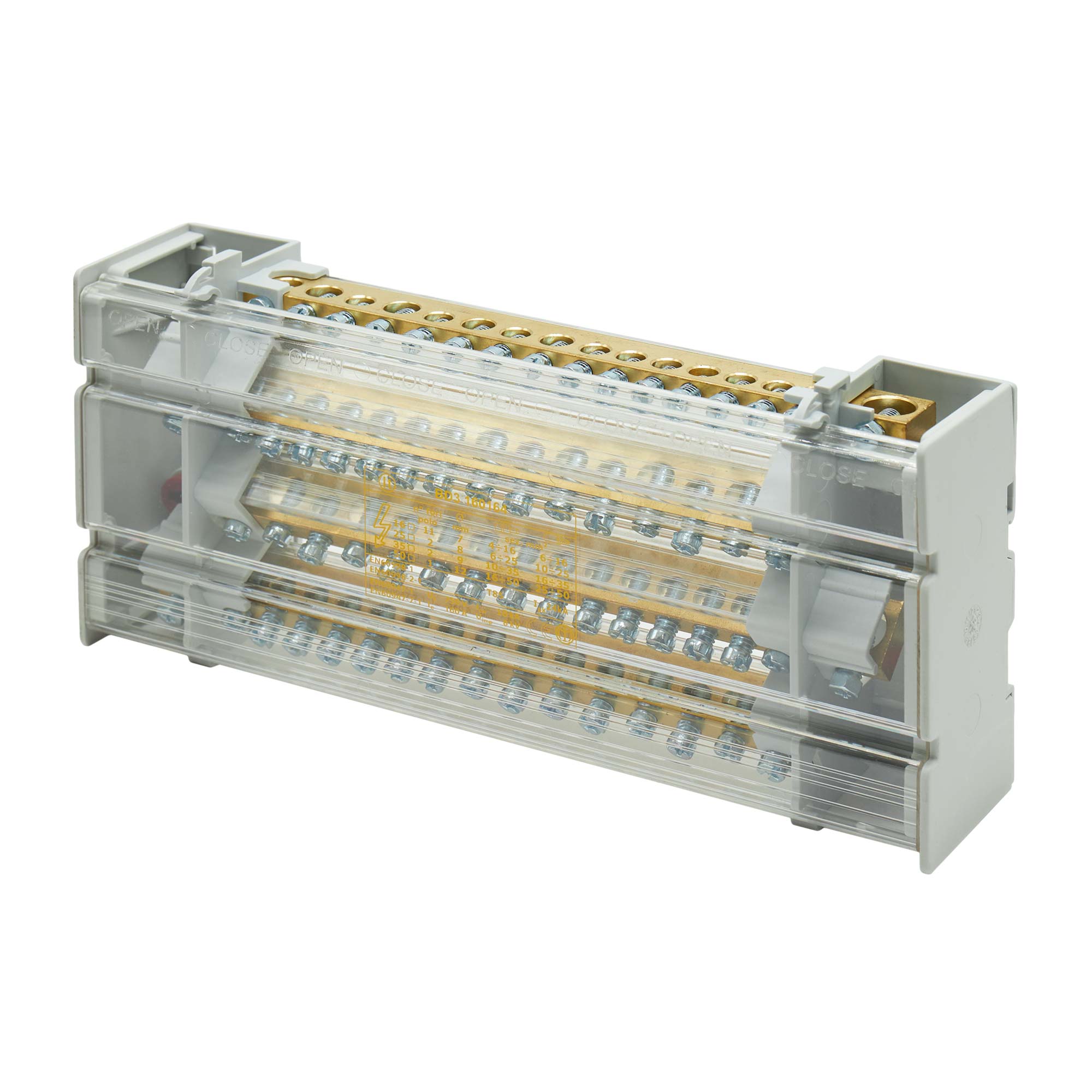 Кросс-модуль с выносной клеммой, 16х4, 1/95кв.мм, 16/25кв.мм, 160А
