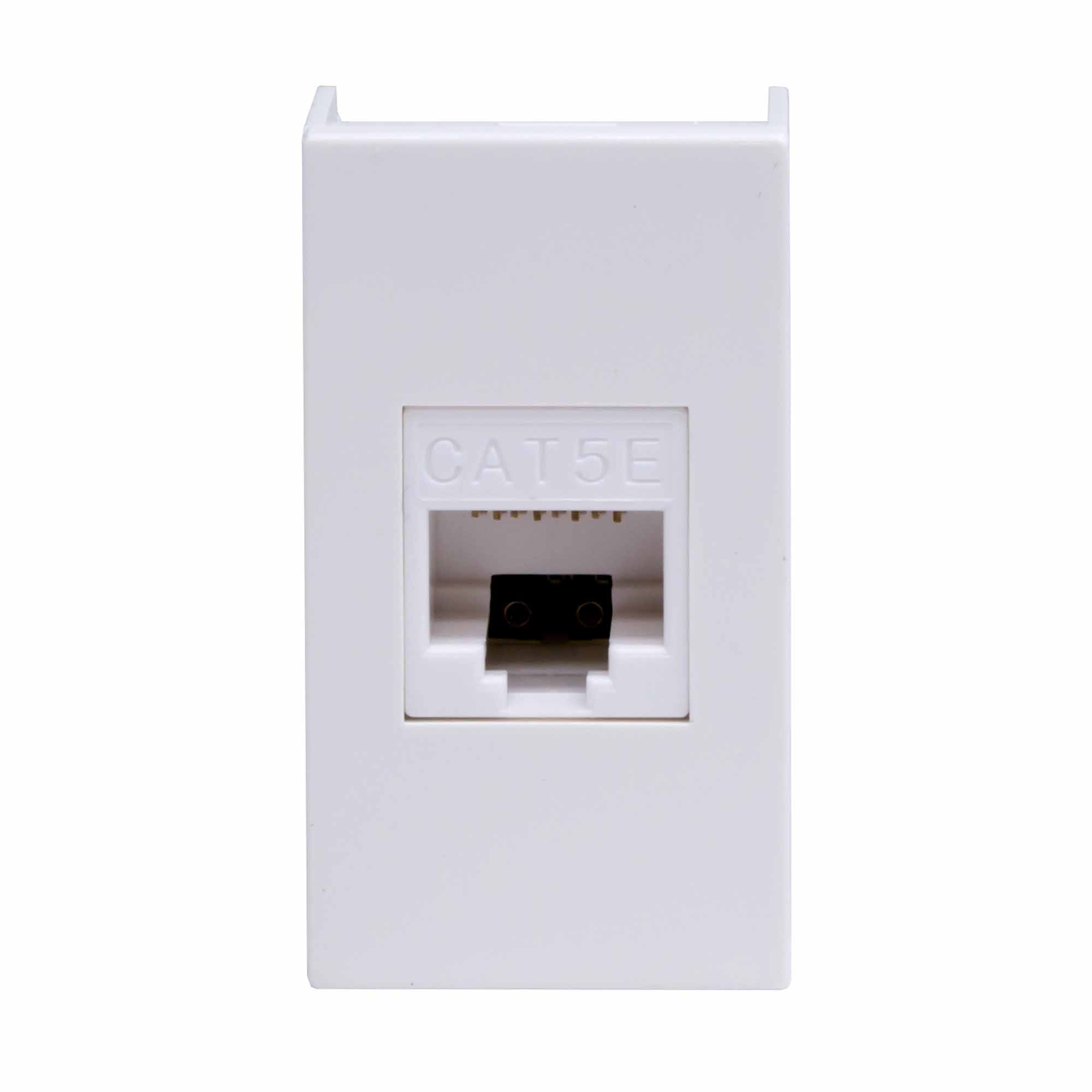 Компьютерная розетка RJ-45, кат. 5е, 8P8C, ЭУИ Вива (Viva), белая, 1модуль
