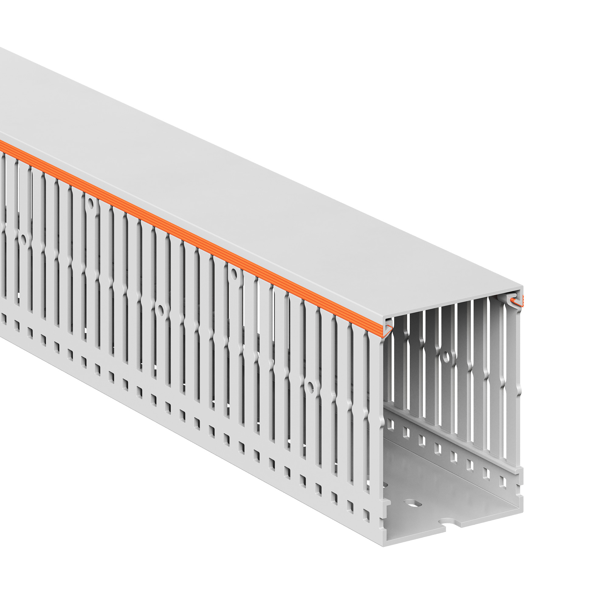 Короб перфорированный RLHF6 60x80, без галогенов, светло-серый