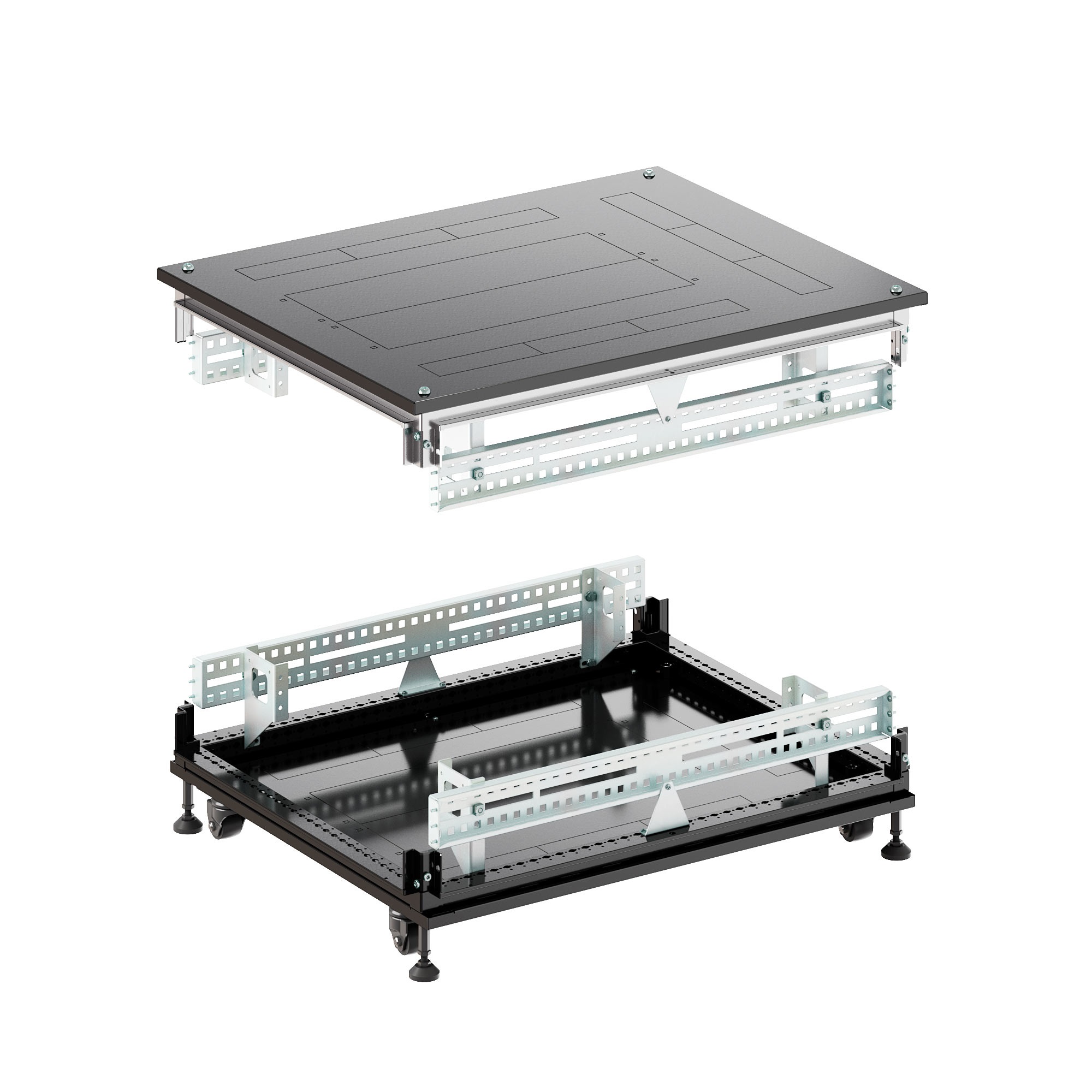 Крыша основание преперфорированные IT-CQE 800x1000, RAL9005