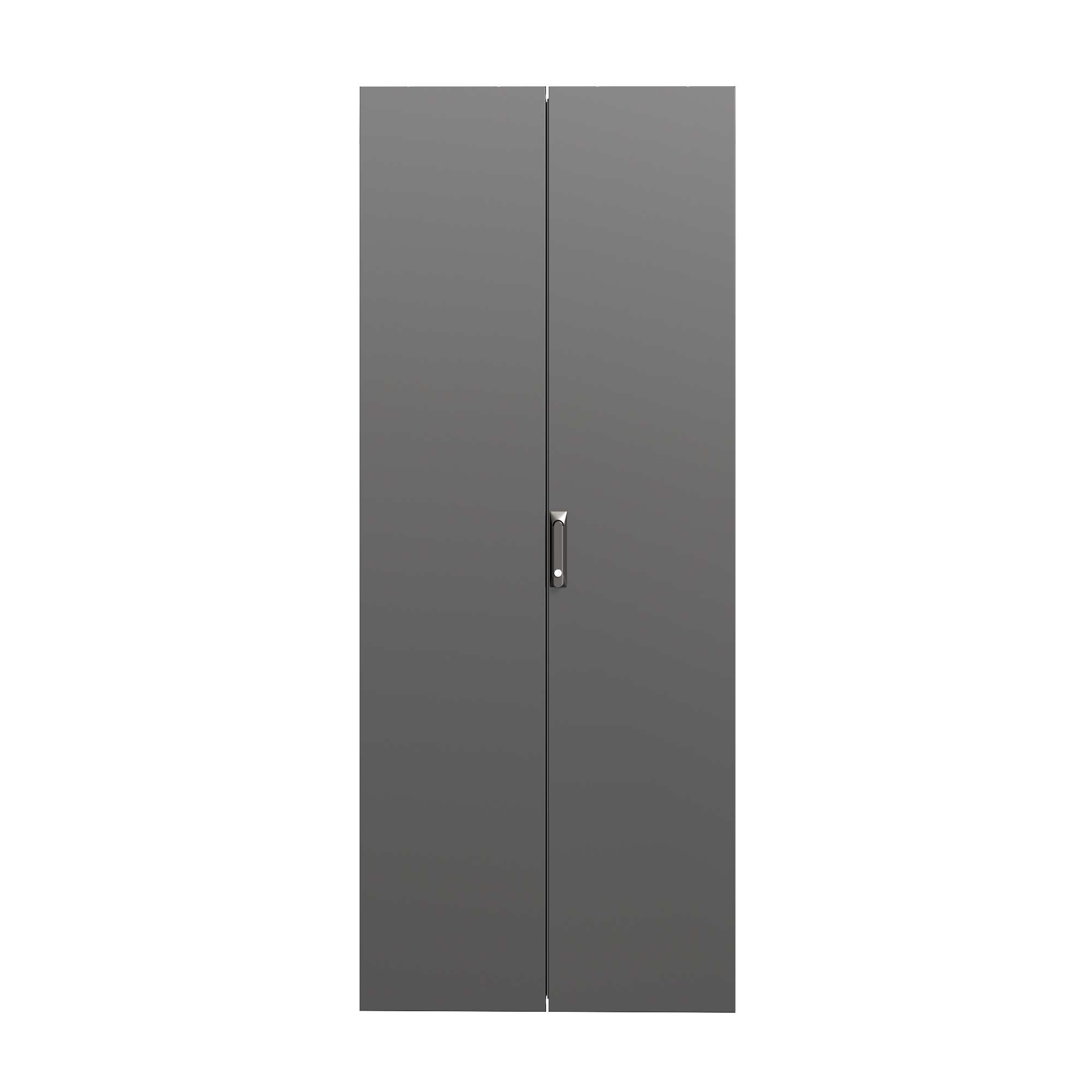 Дверь сплошная двухстворчатая для IT-CQE 1200 x 600 RAL9005