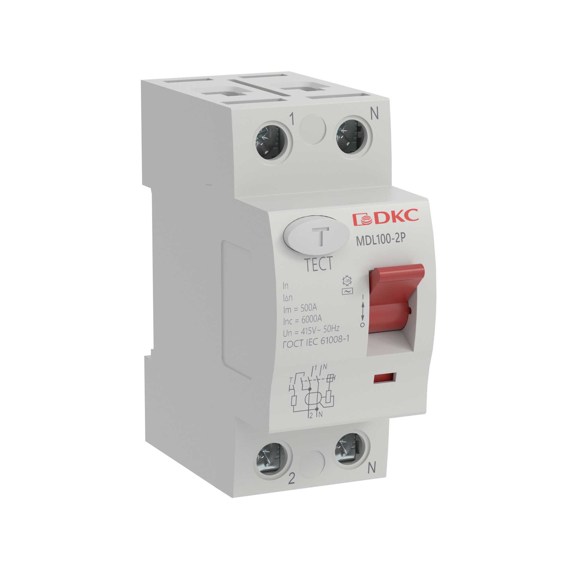 Устройство защитного отключения YON макс (YON max) типа MDL100, 2 полюса, 300mA, 63A, тип AC