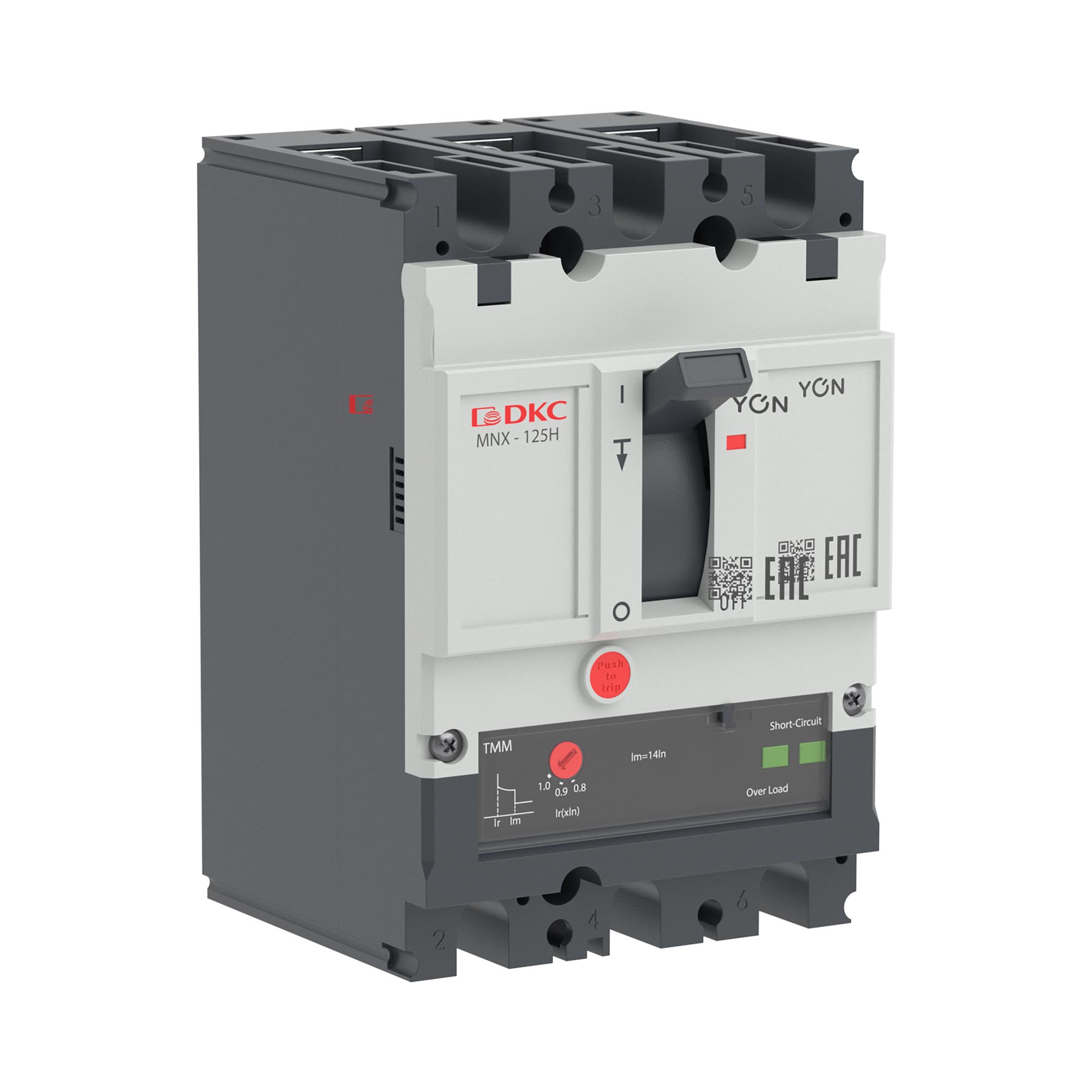 Авт. выкл. YON pro MNX125H 3P 16A 150kA при AC415V расц. TMM