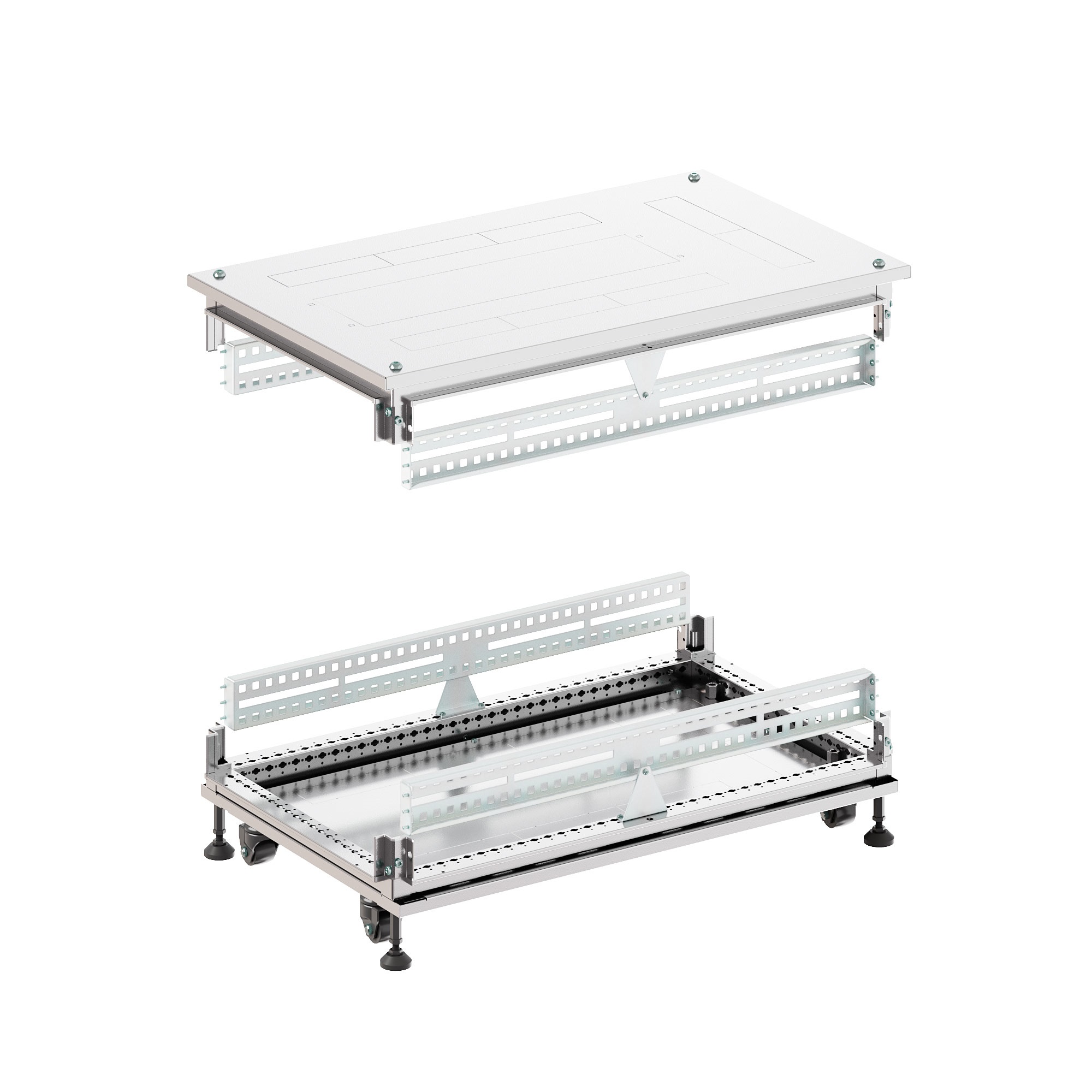 Крыша основание преперфорированные IT-CQE 600x1000, RAL7035