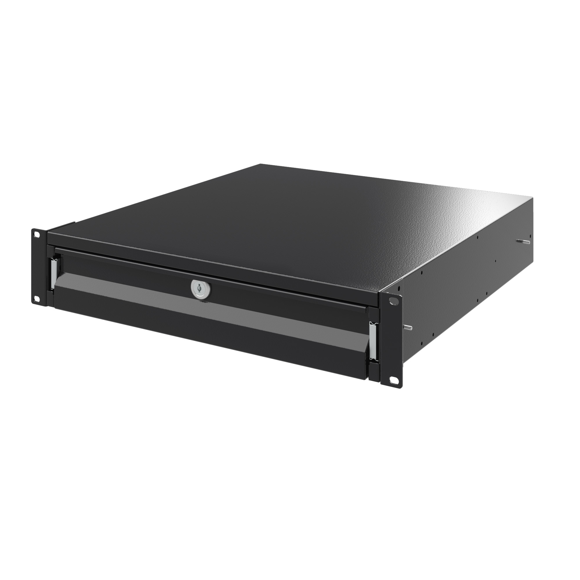 Ящик выдвижной 19" 2U, глубина 300мм, RAL9005