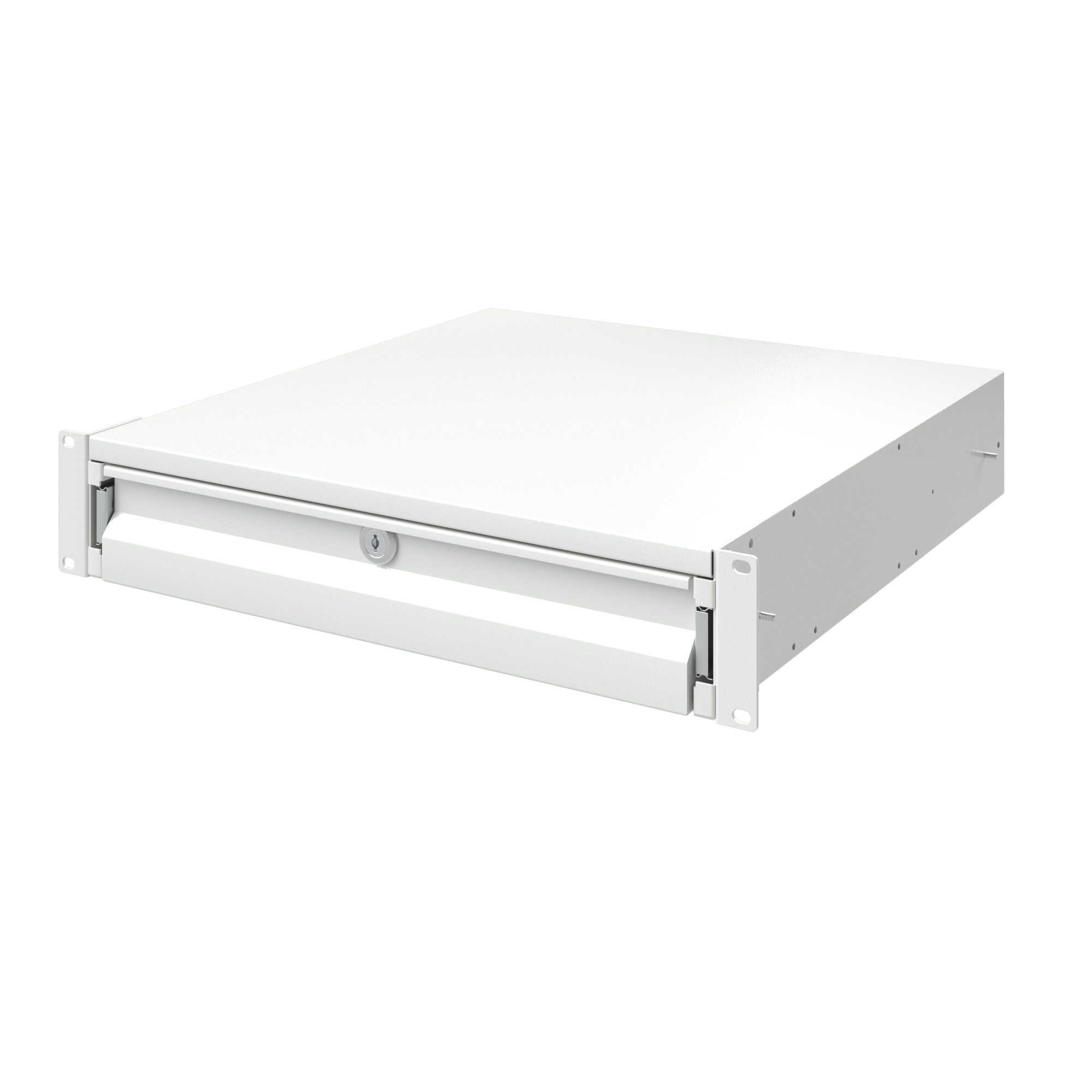 Ящик выдвижной 19" 2U, глубина 300мм, RAL7035