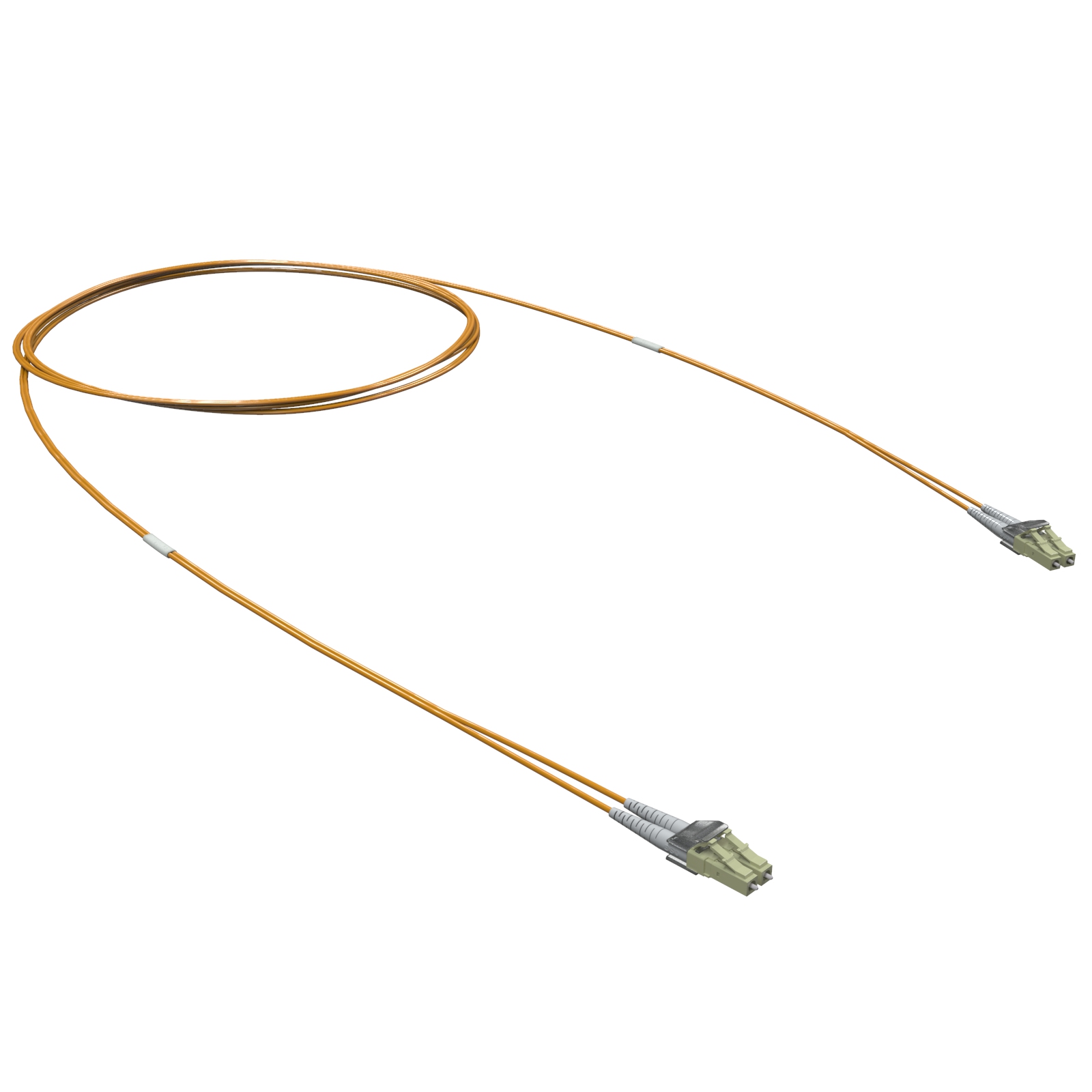 Оптический коммутационный шнур двухволоконный (Duplex) LC/UPC-LC/UPC, 50/125 (OM2), 1 м