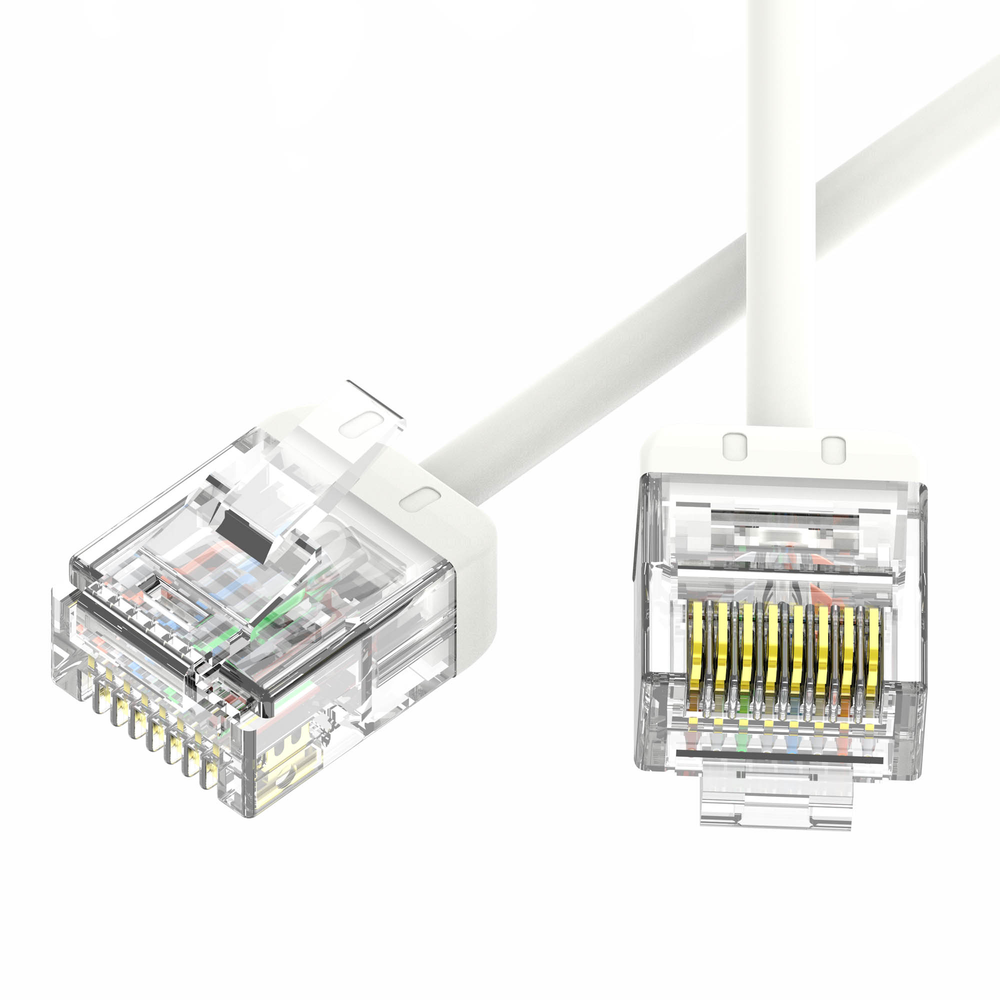 Патч-корд неэкранированный Ultra SLIM CAT6 U/UTP 4х2, 32 AWG, LSZH, белый, 0,5м