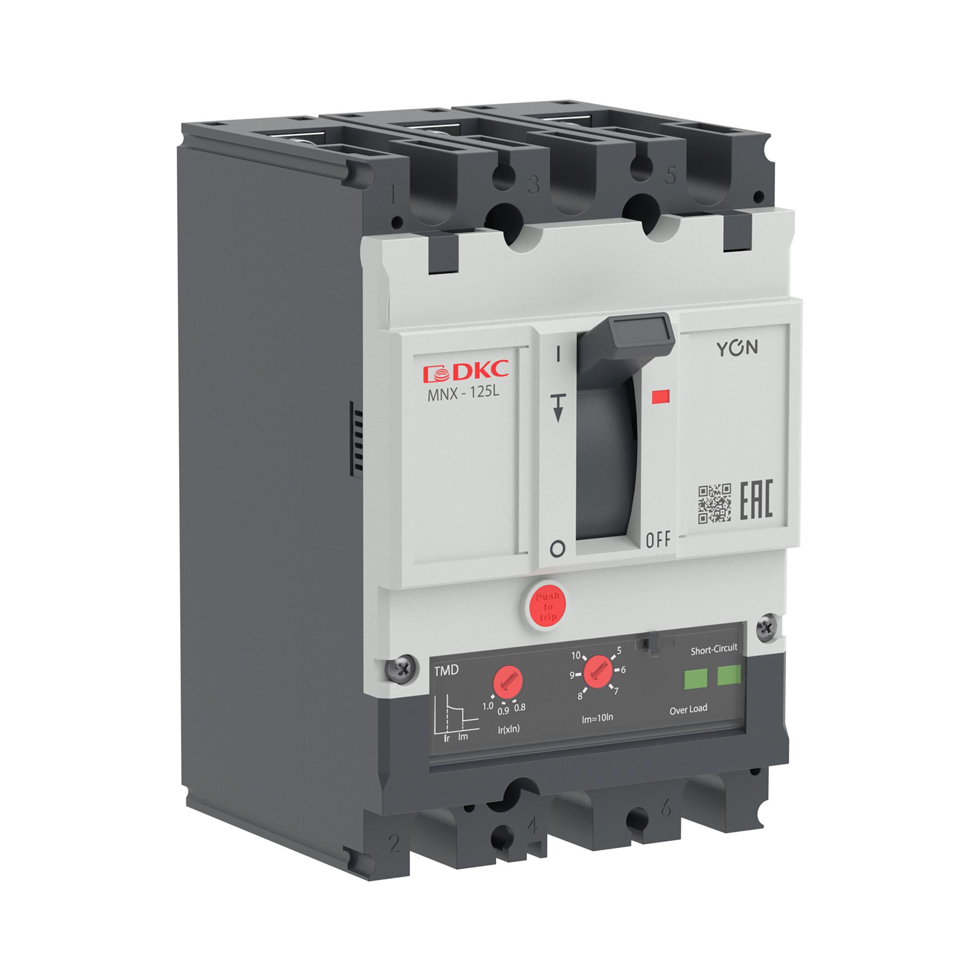 Авт. выкл. YON pro MNX125L 3P 100A 70kA при AC415V расц. TMD