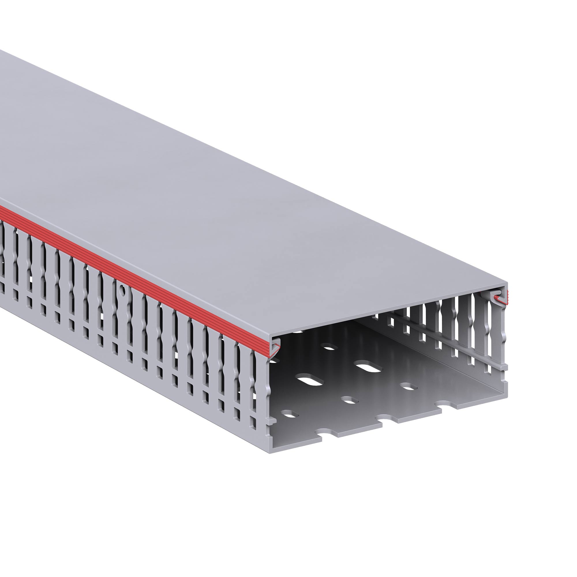 Короб перфорированный, серый RL6 100x40