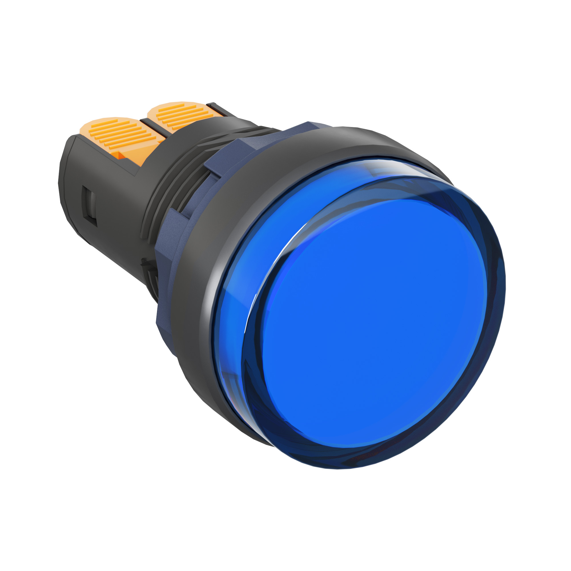 Сигнальная лампа со встроенным диодом 220В, синяя, зажим Plug-In