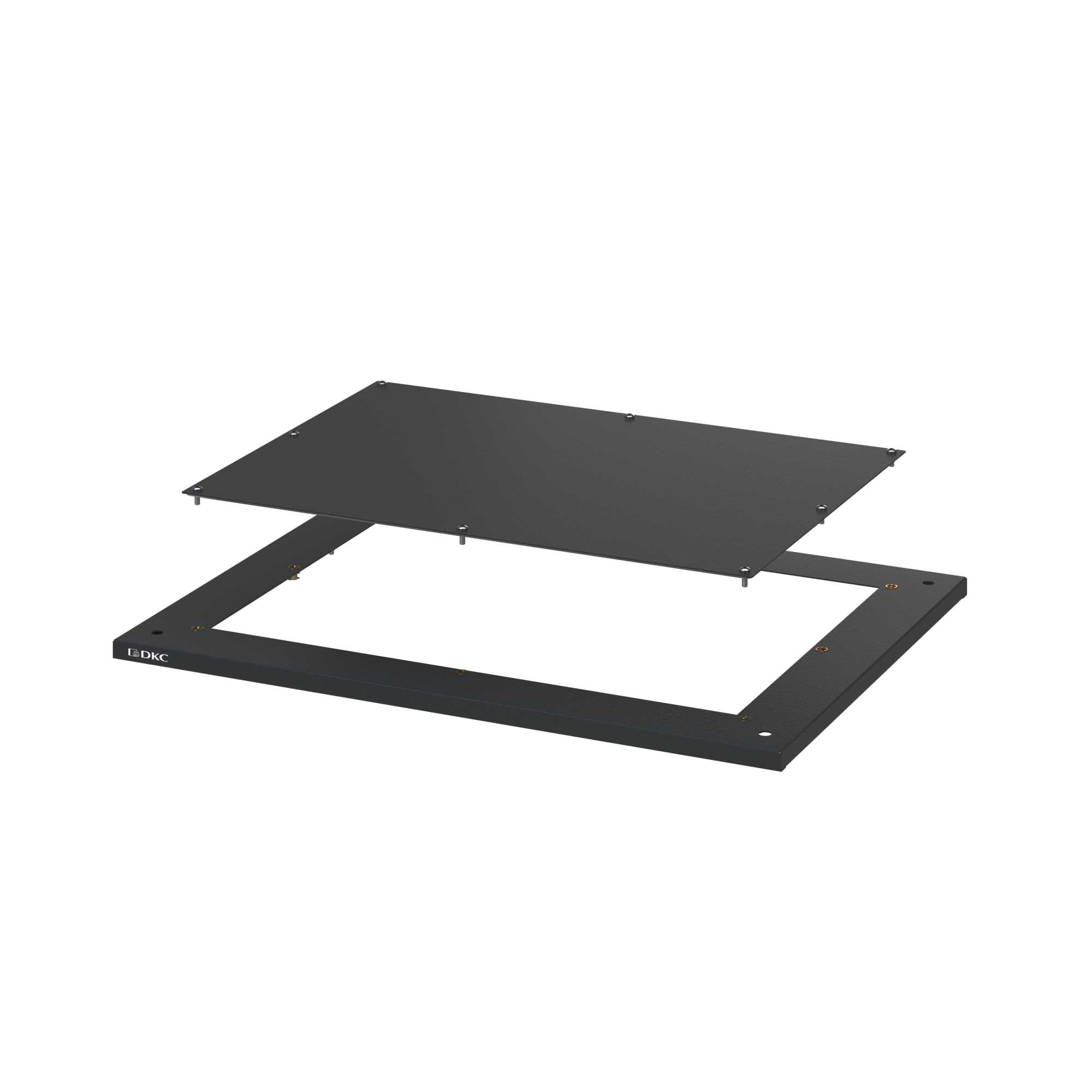 Крыша с прямоугольным фланцем для шкафов CQE N и CQE, цвет черный RAL 9005 ШхГ 1000x400 мм, РАМ Пауэр (RAM power)