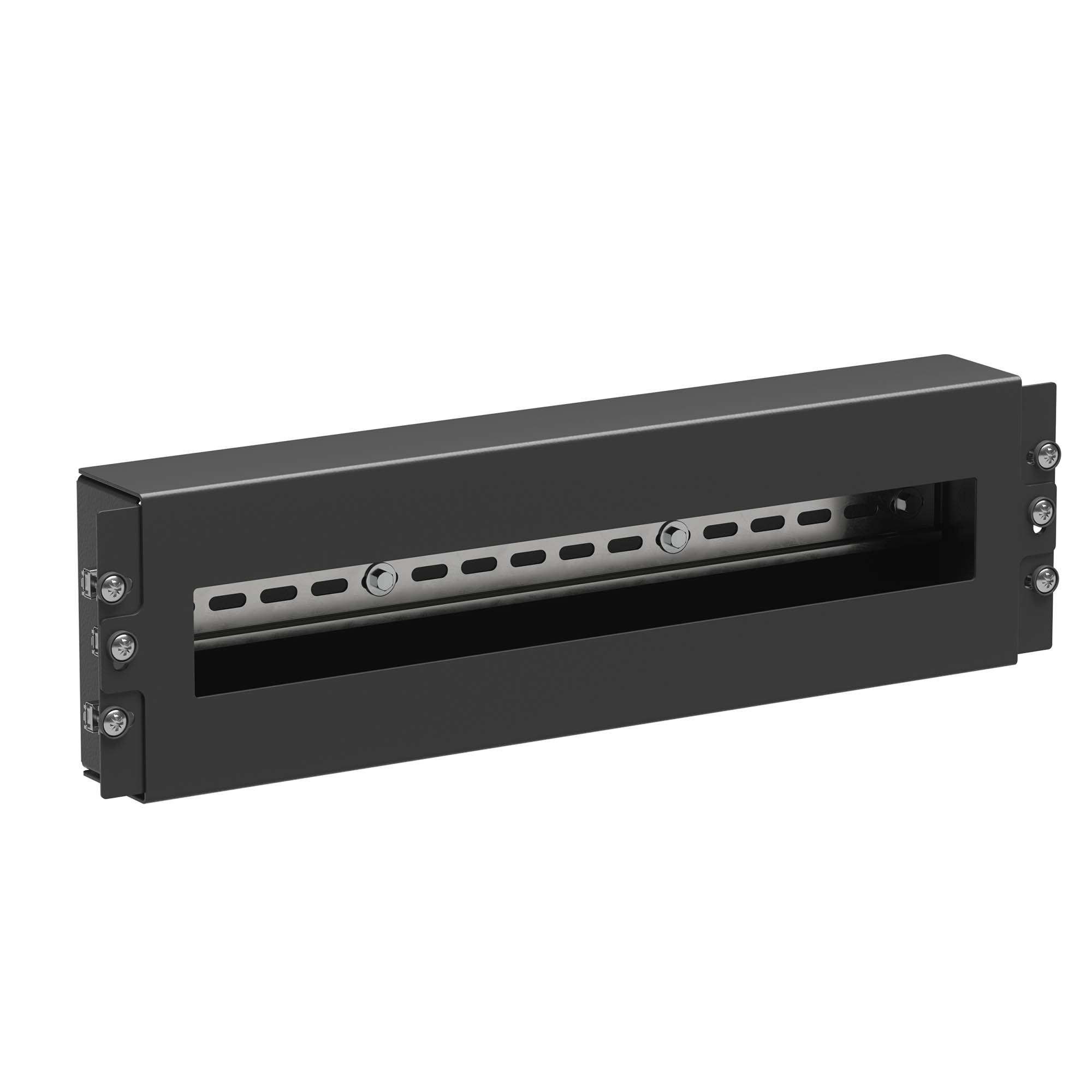 Модуль 19" с DIN рейкой 3U, RAL9005, RAM block