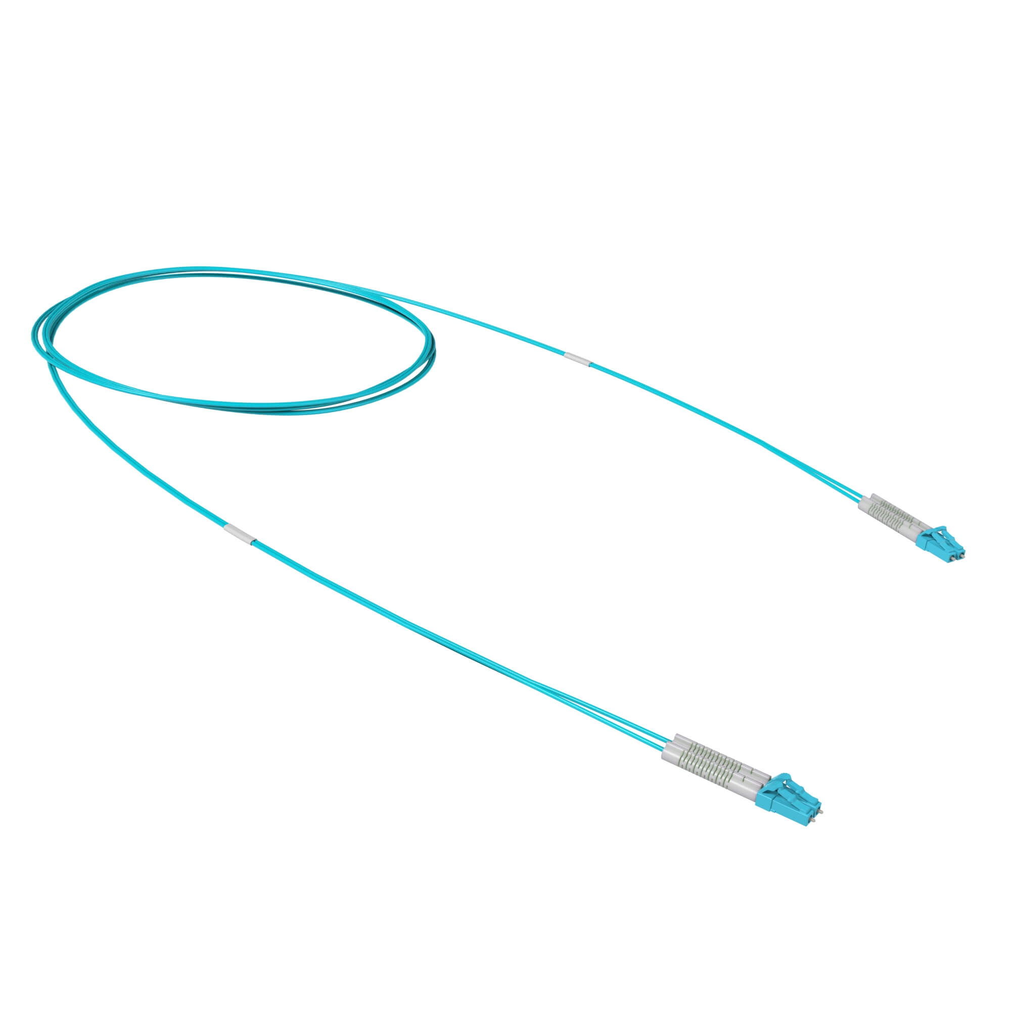 Оптический коммутационный шнур двухволоконный (Duplex) flexible boot LC/UPC - LC/UPC 50/125 (OM3), 1 м