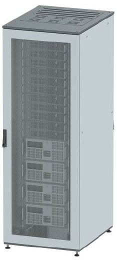 Шкаф разобранный напольный 19'' IT-CQE 42U 600х2000х600, двери перф/перф, RAL7011/7035