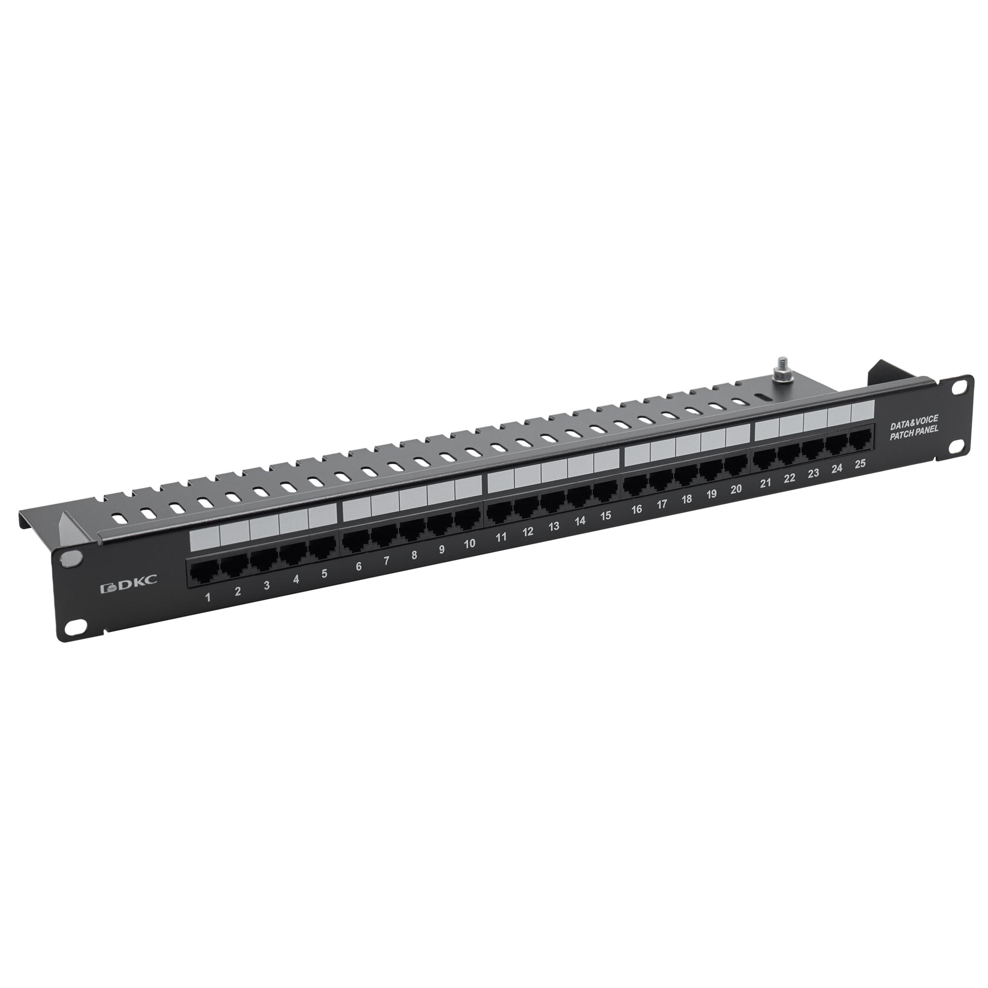 Патч-панель телефонная 19",1U,CAT3, 25 портов RJ45