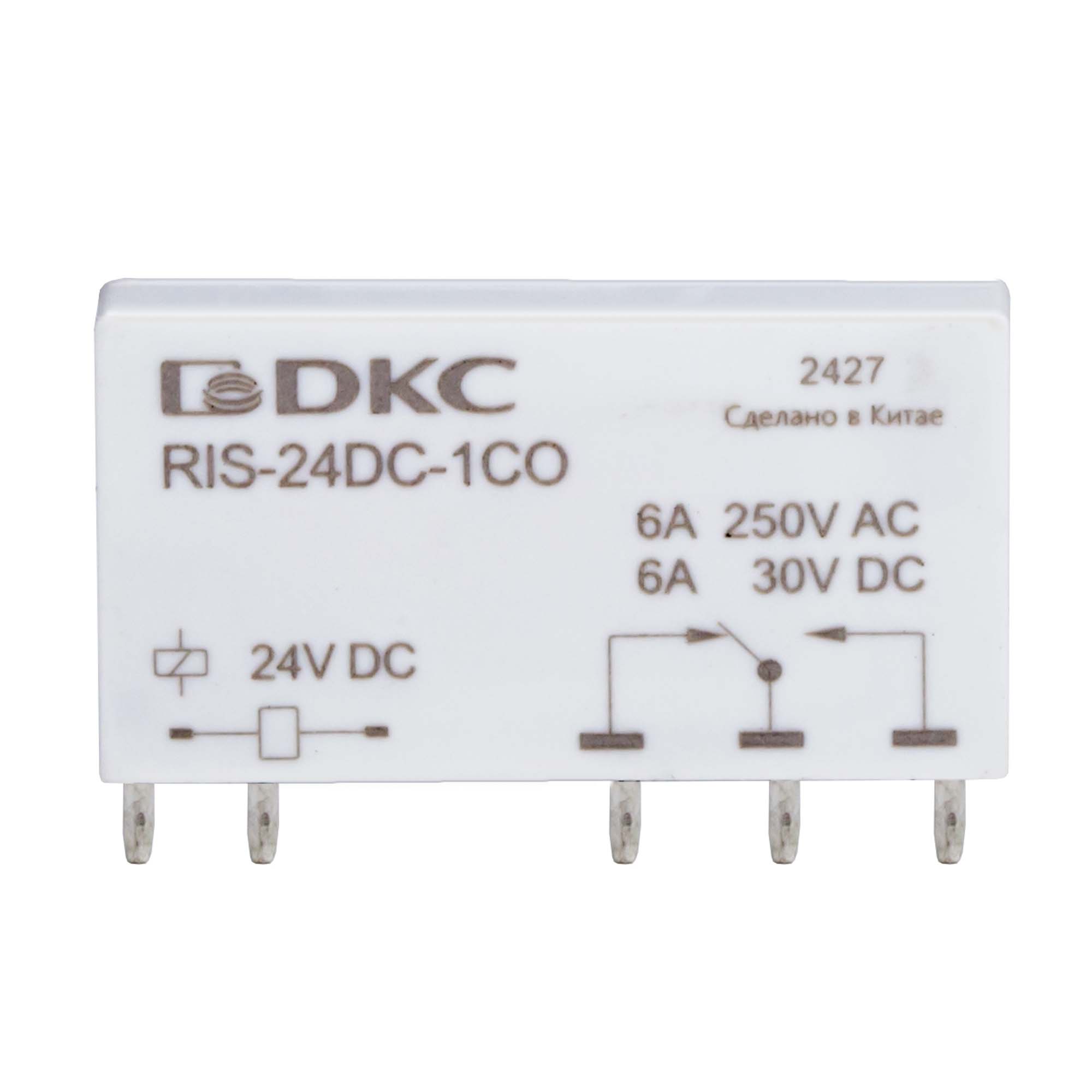 Реле миниатюрное ультратонкое, 1CO, ком. ток 6А, AgSnO2, напряжение 48V DC