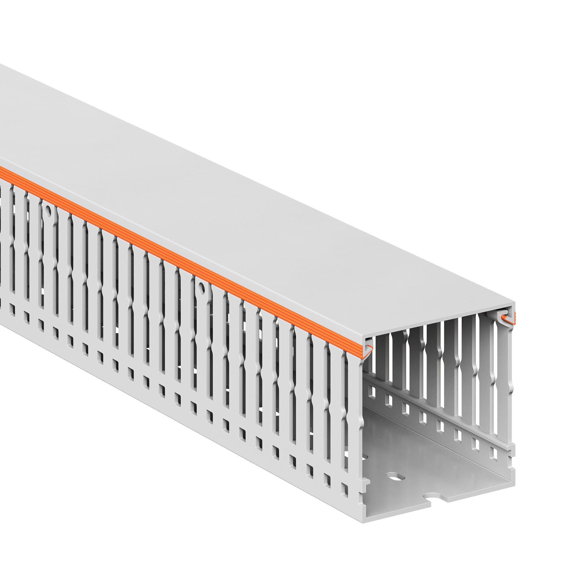 Короб перфорированный RLHF6 60x60, без галогенов, светло-серый