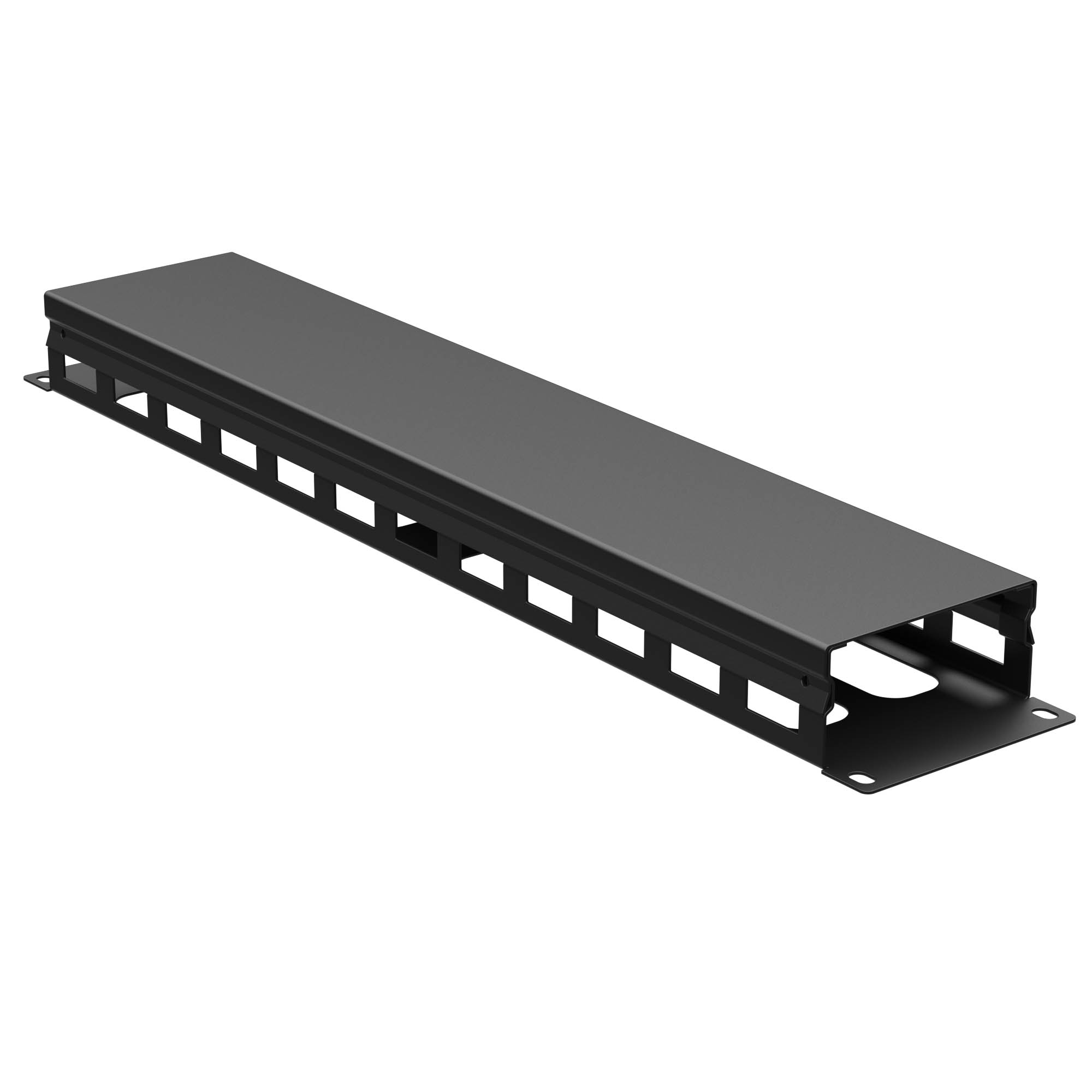 Организатор кабельный с крыш/отв 19" 2U, 40 мм RAL9005